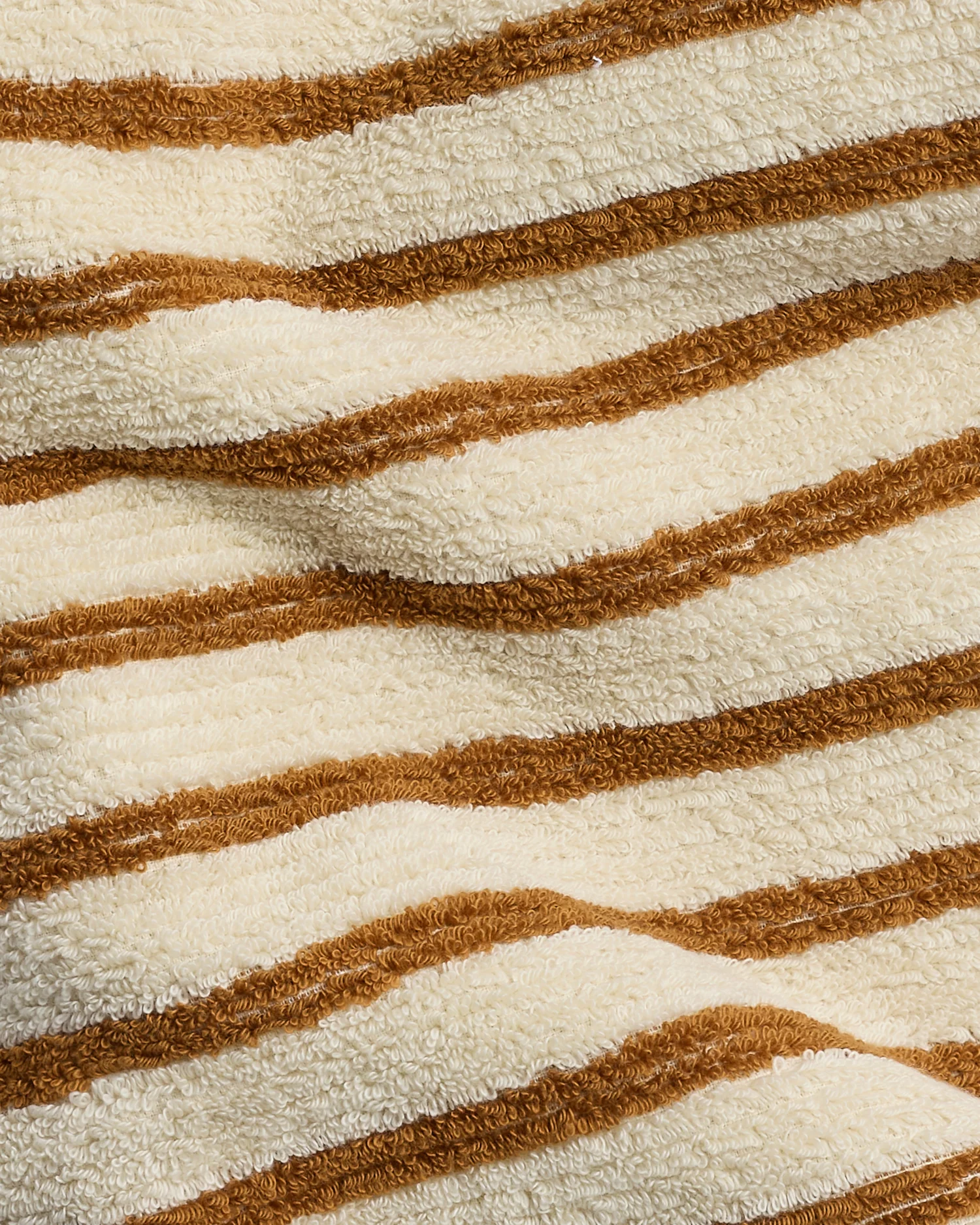 Organic Resort Stripe Towels (Butter with Honey) - Image 3