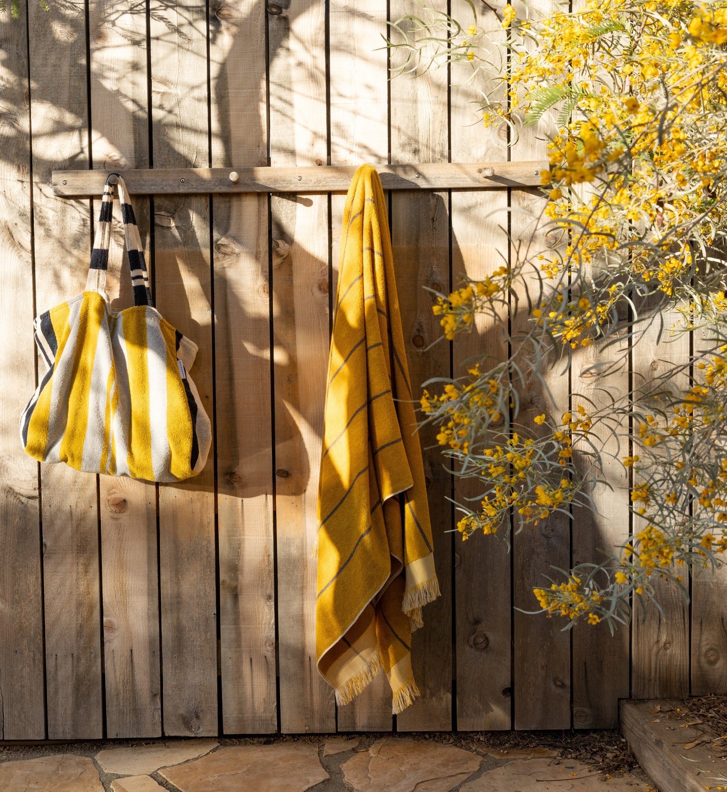 4x Bayside Beach Towel Bundle - Marigold with Warm Grey - Image 2