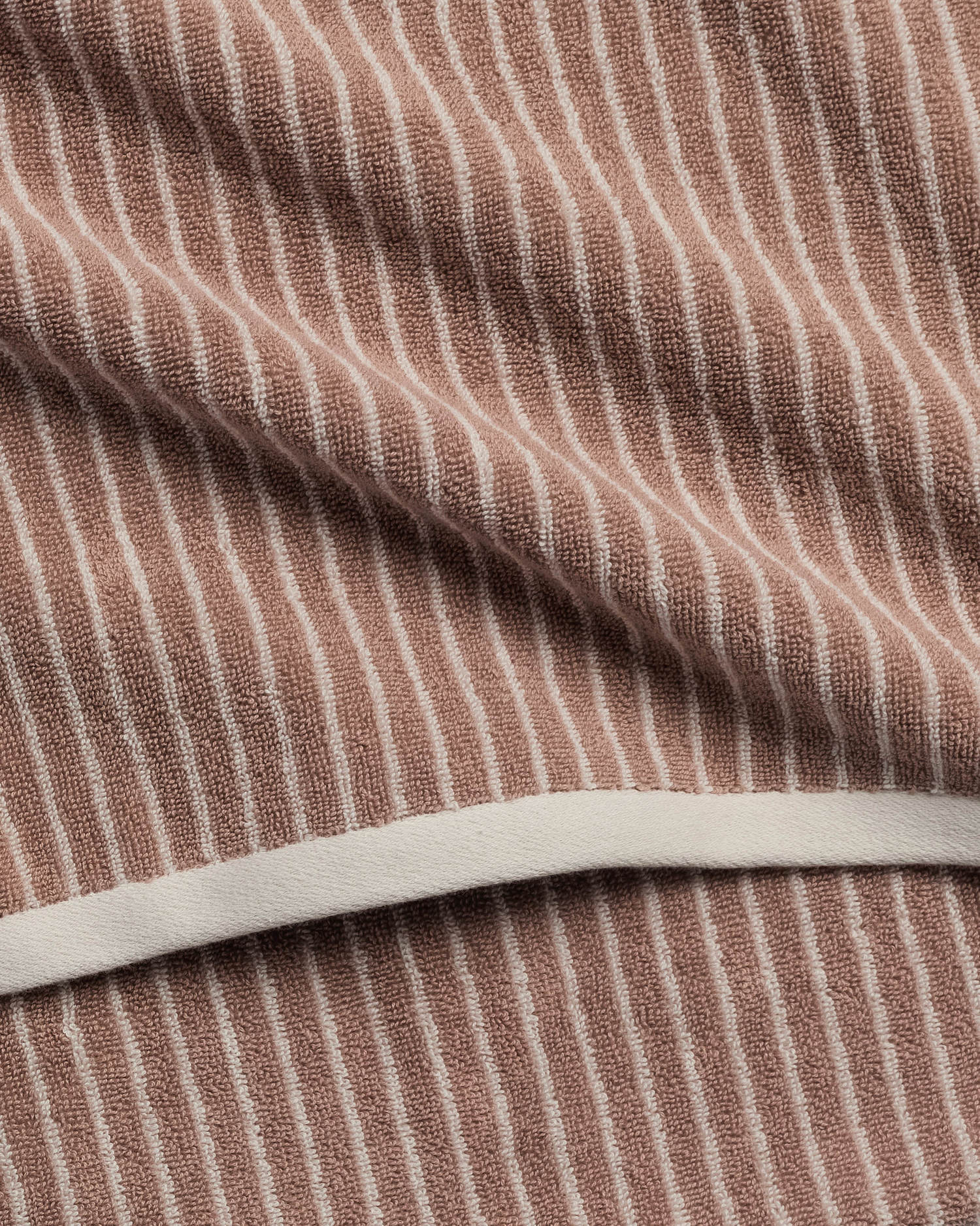 4+4 Pinstripe Bath Bundle - Adobe and Alabaster - Image 3