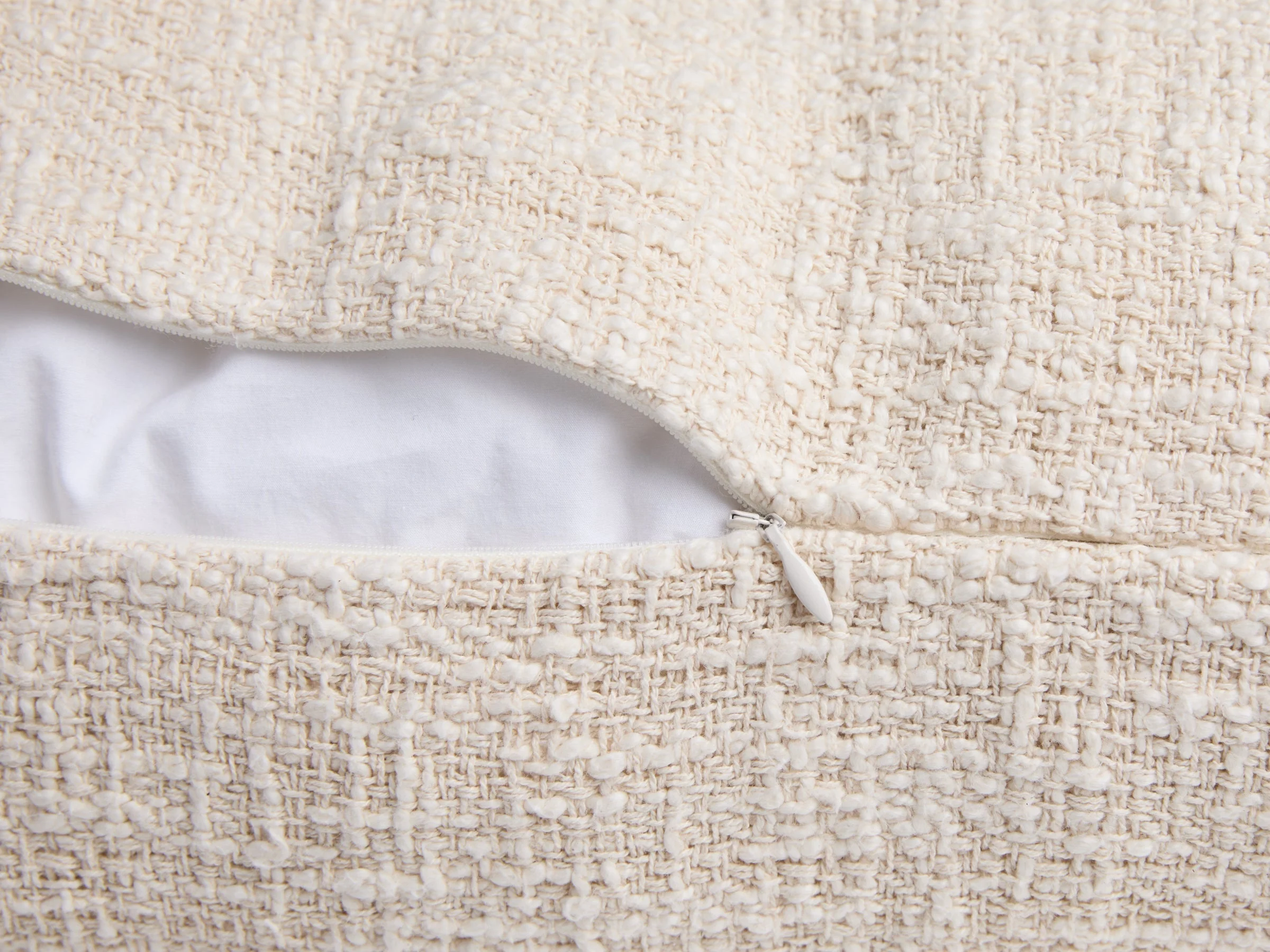 Boucle Body Pillow Cover (Cream) - Image 3