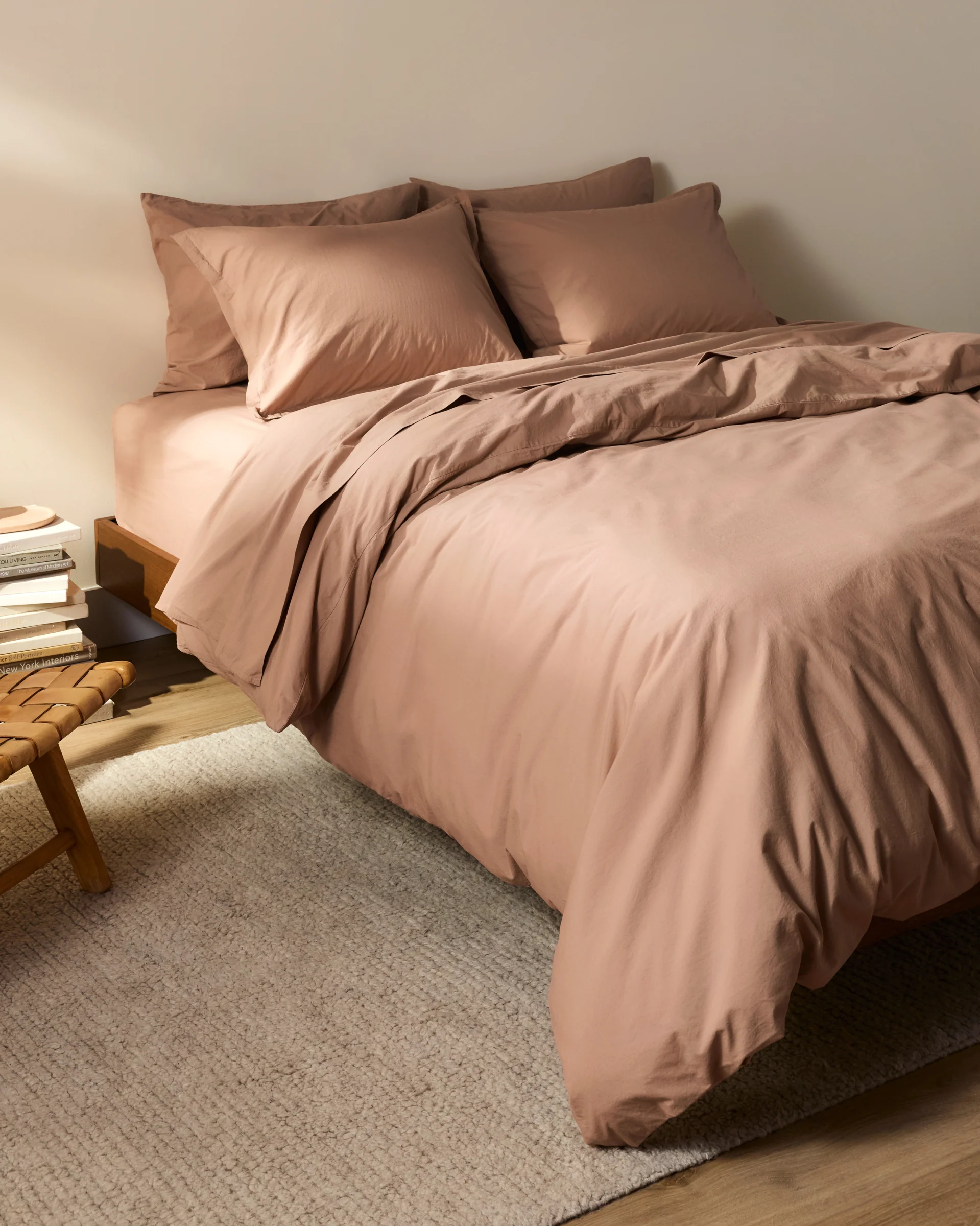 Brushed Cotton Duvet Cover Set - Adobe K/CK - Image 4