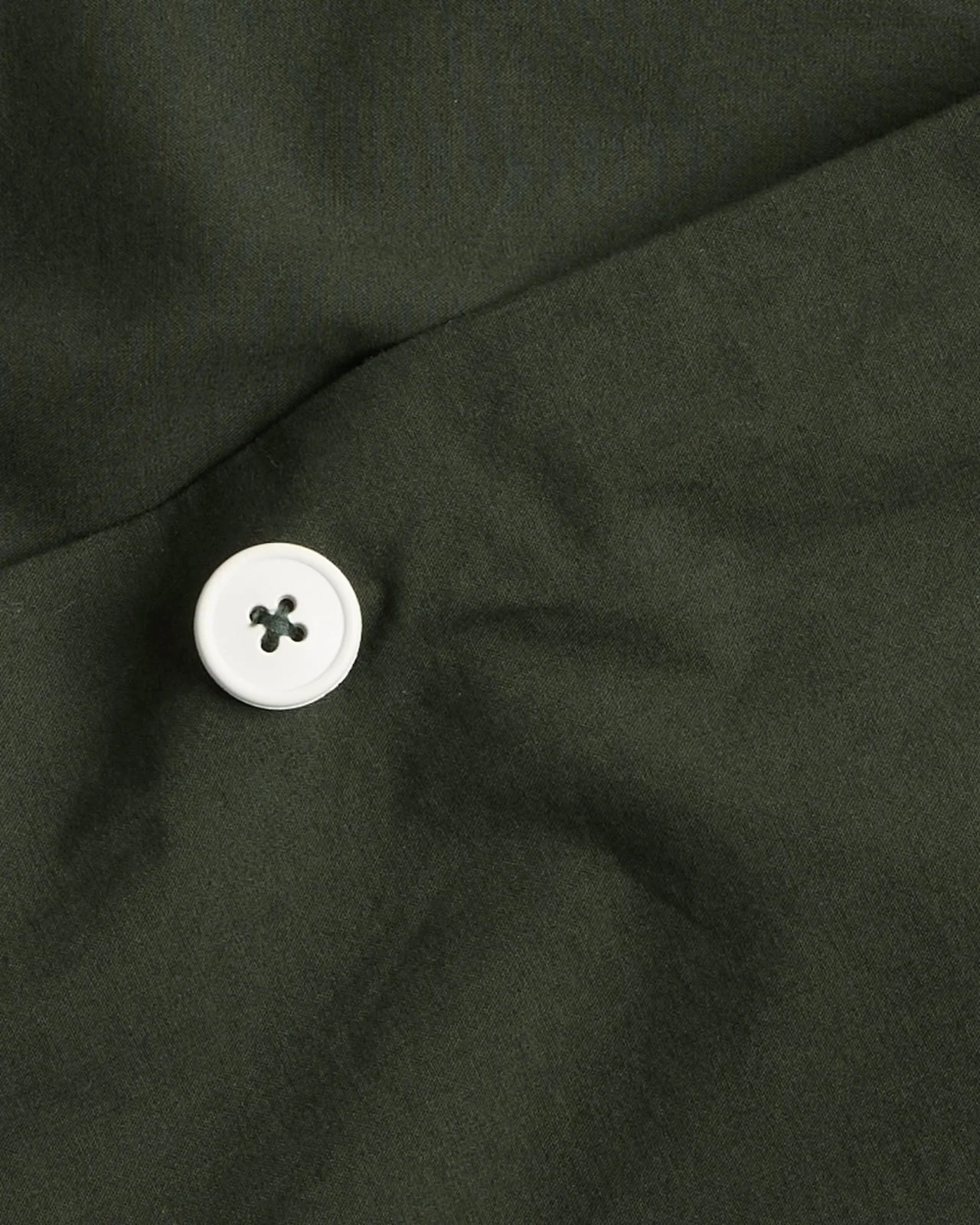 Brushed Cotton Duvet Cover Set - Evergreen F/Q - Image 3