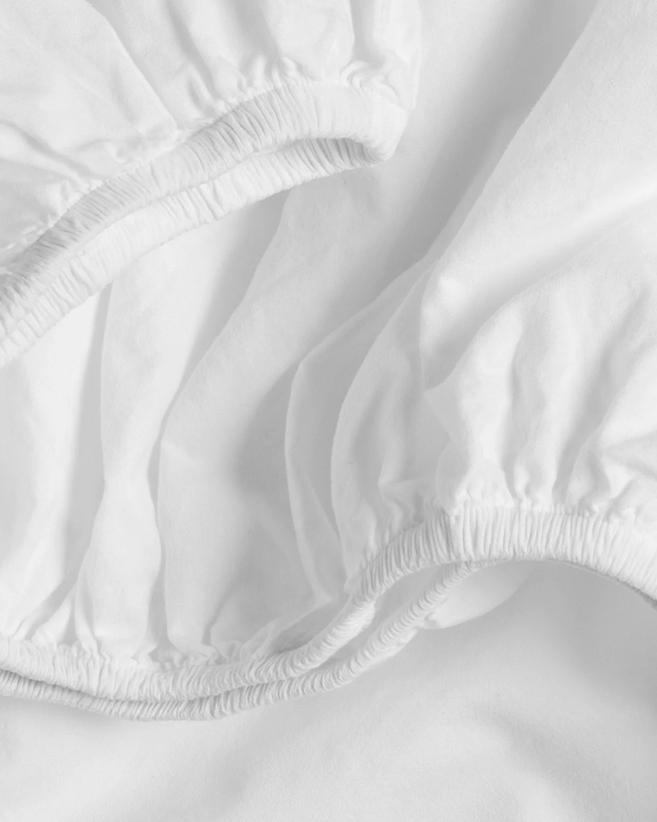 Brushed Cotton Fitted Sheet (White) - Image 3