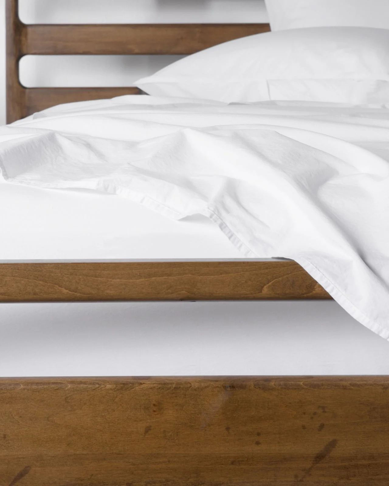 Brushed Cotton Sheet Set - White F/Q - Image 4