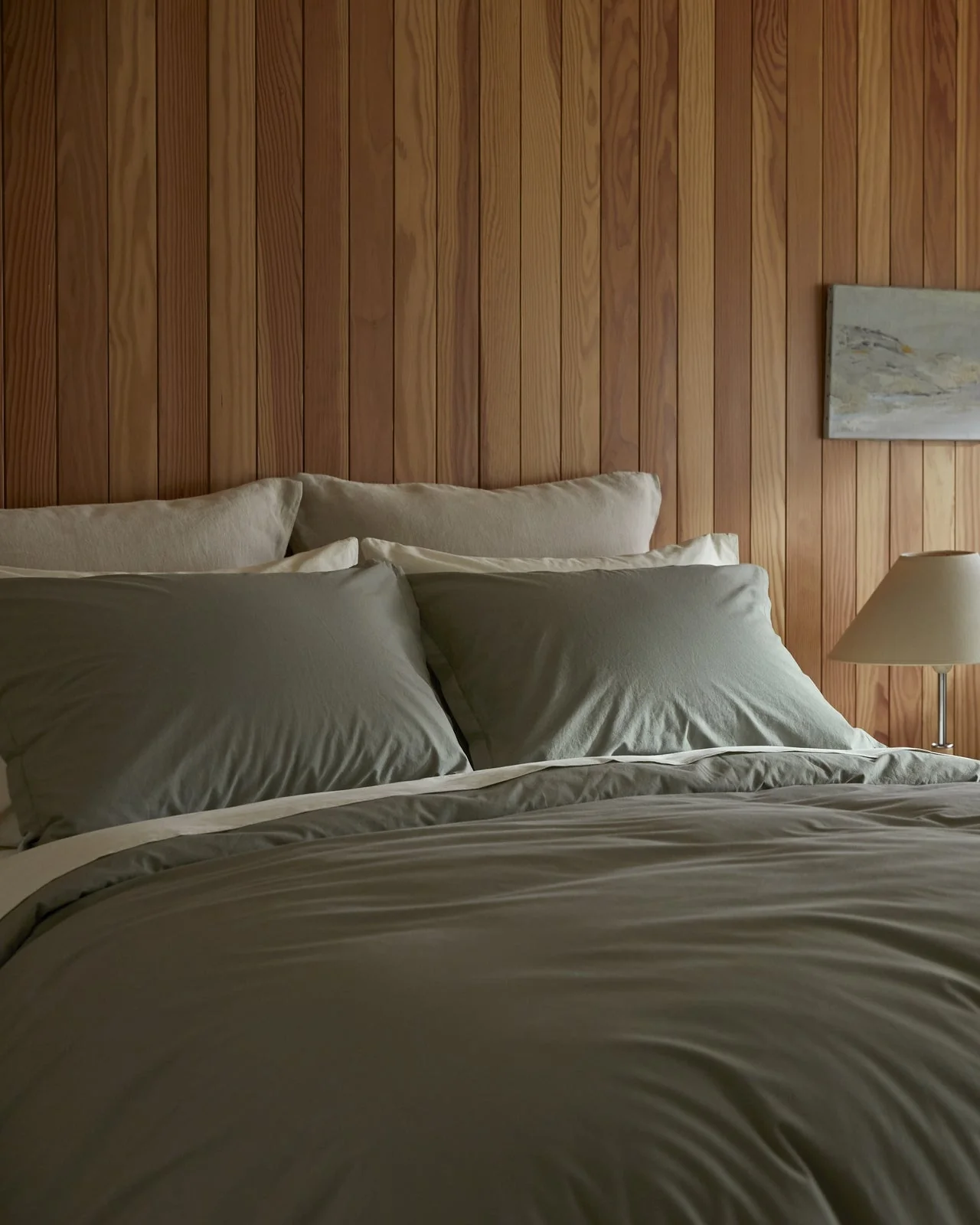 Brushed Cotton Venice Set - Moss F/Q - Image 2