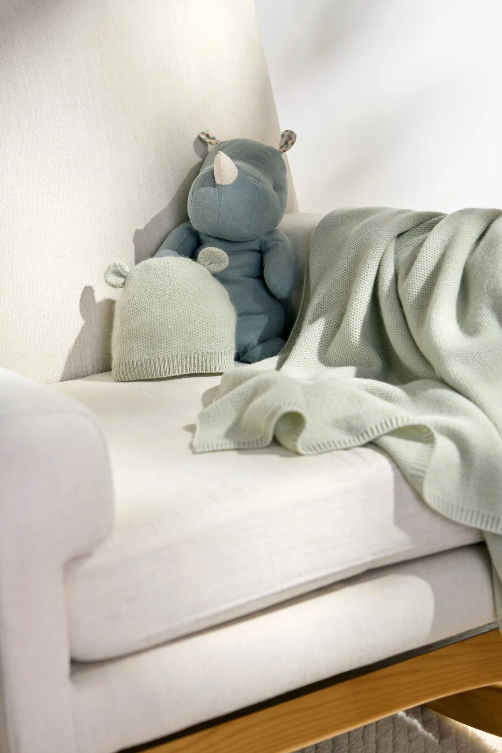 Cashmere Baby Blanket (Sage) - Image 2