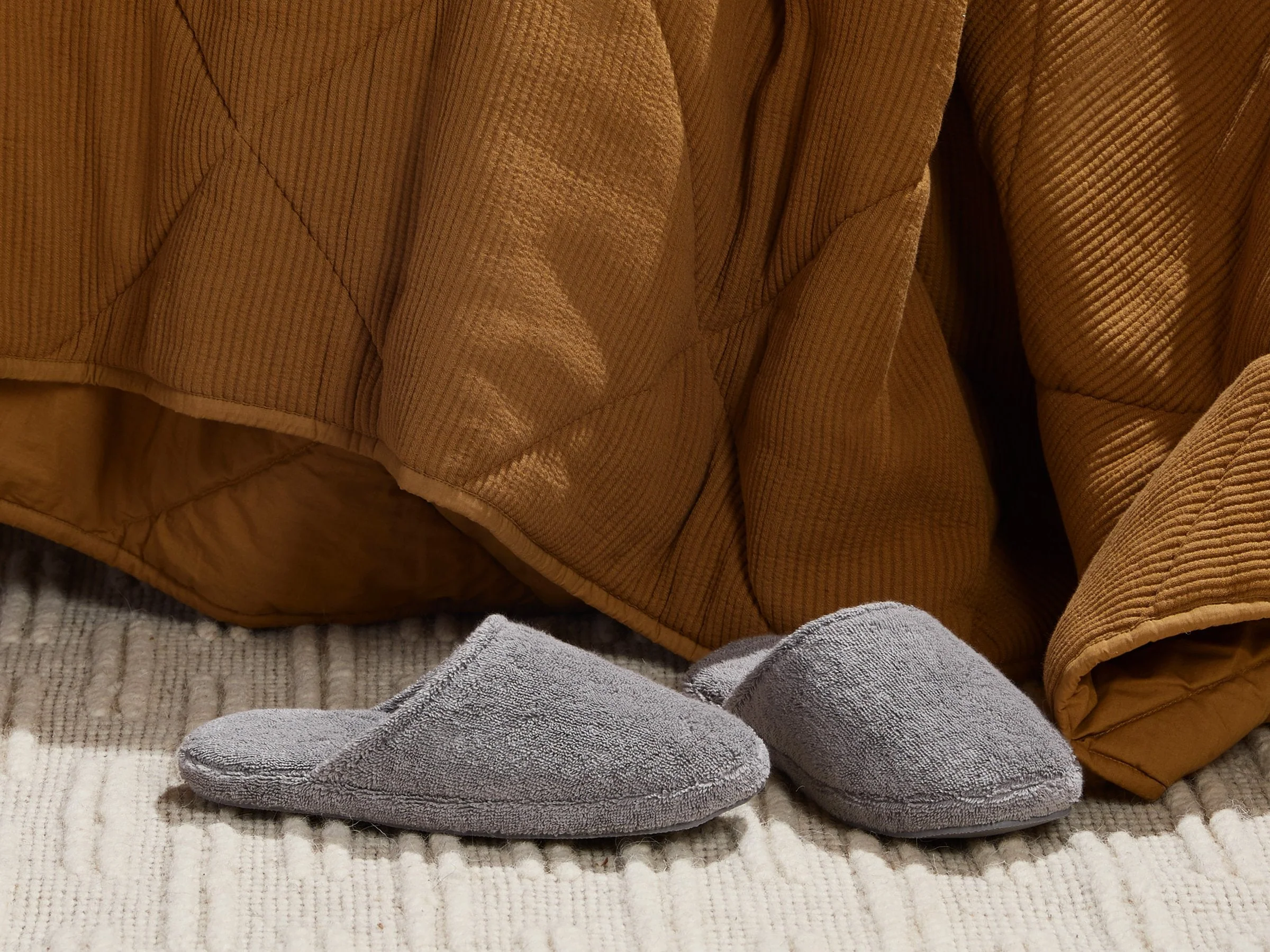 Classic Turkish Cotton Slippers - FINAL SALE (Stone) OLD - Image 3