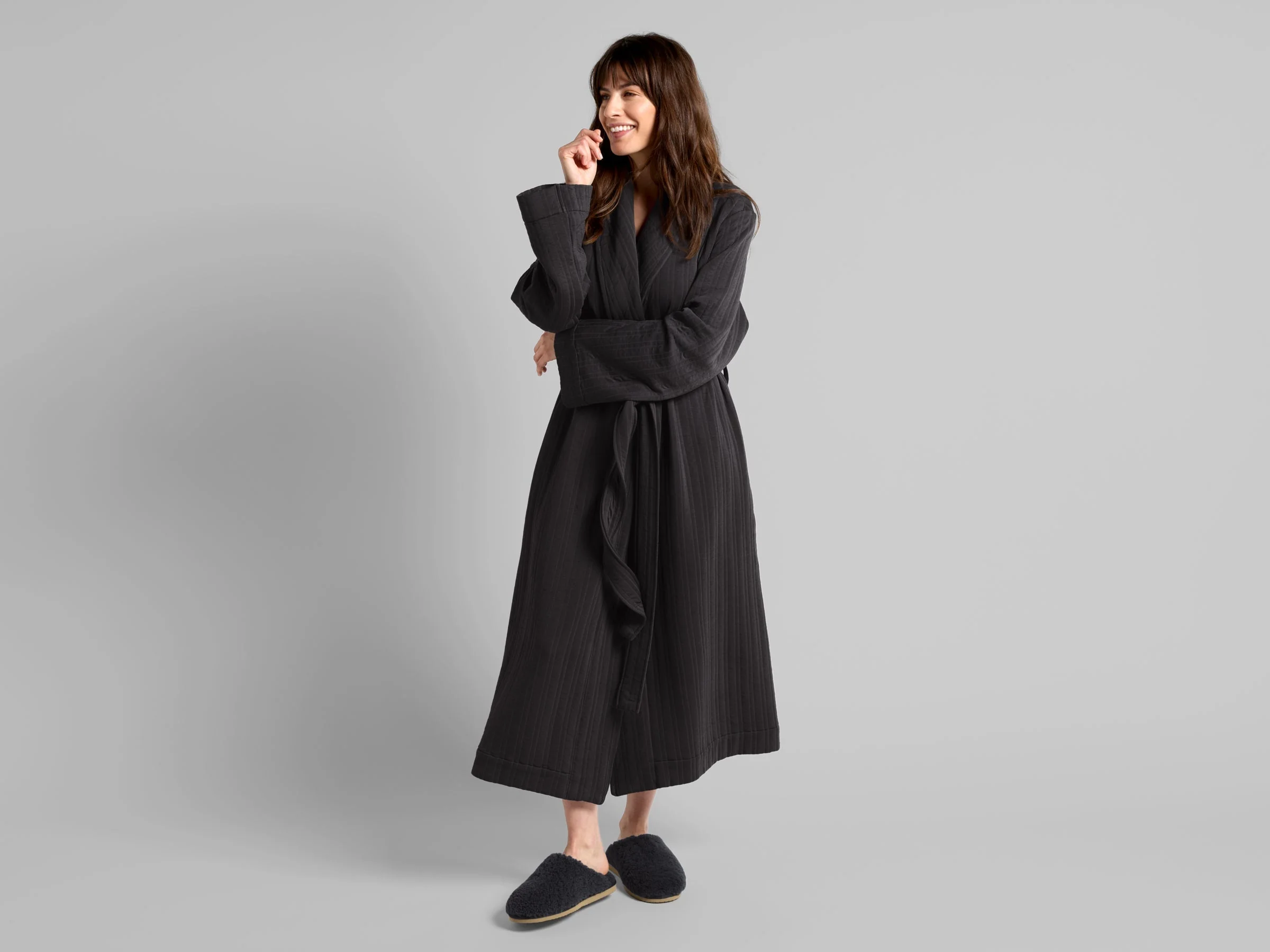 Cozy Knit Robe (Coal) - Image 2