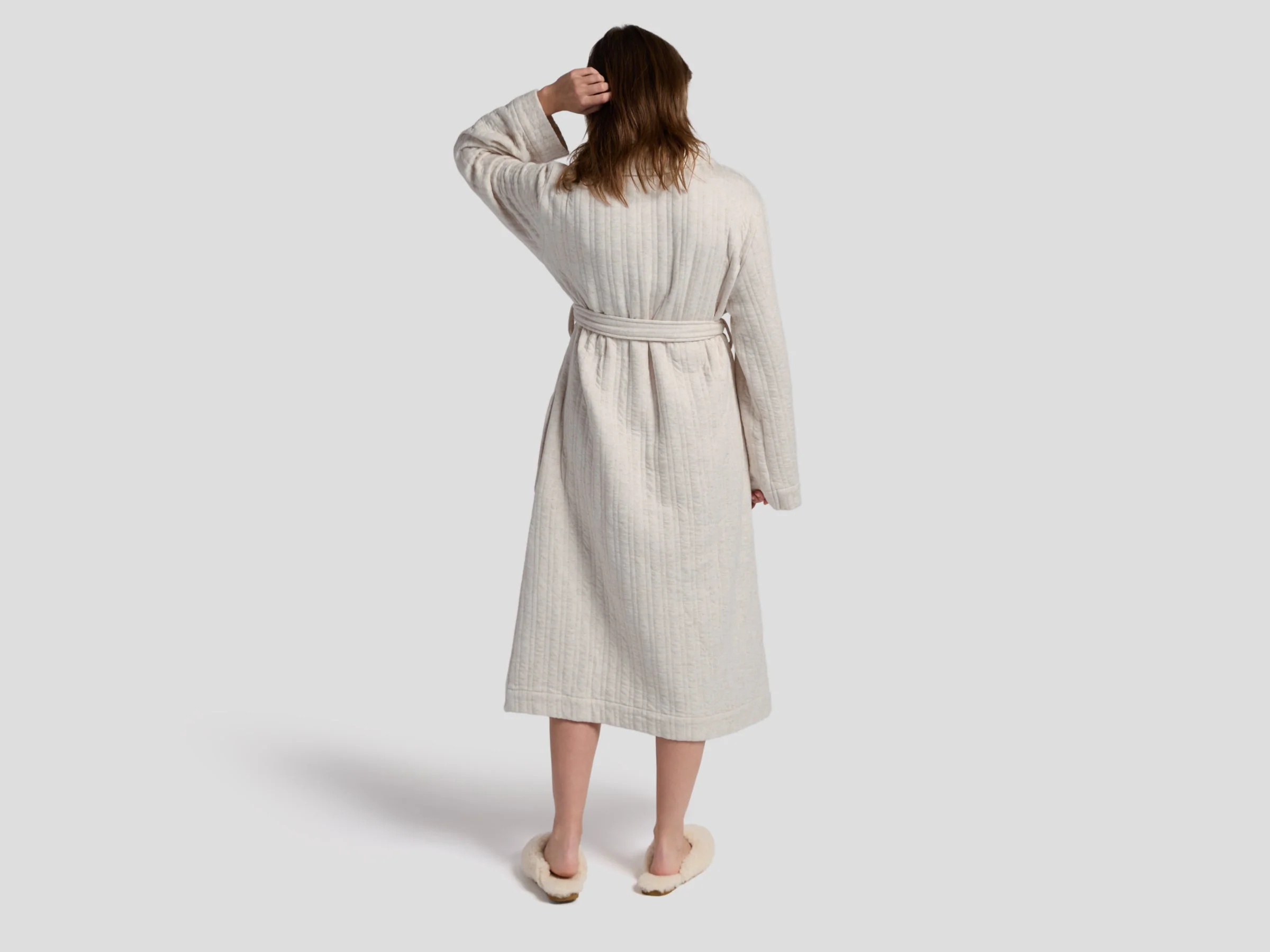 Cozy Knit Robe (Natural) - Image 4