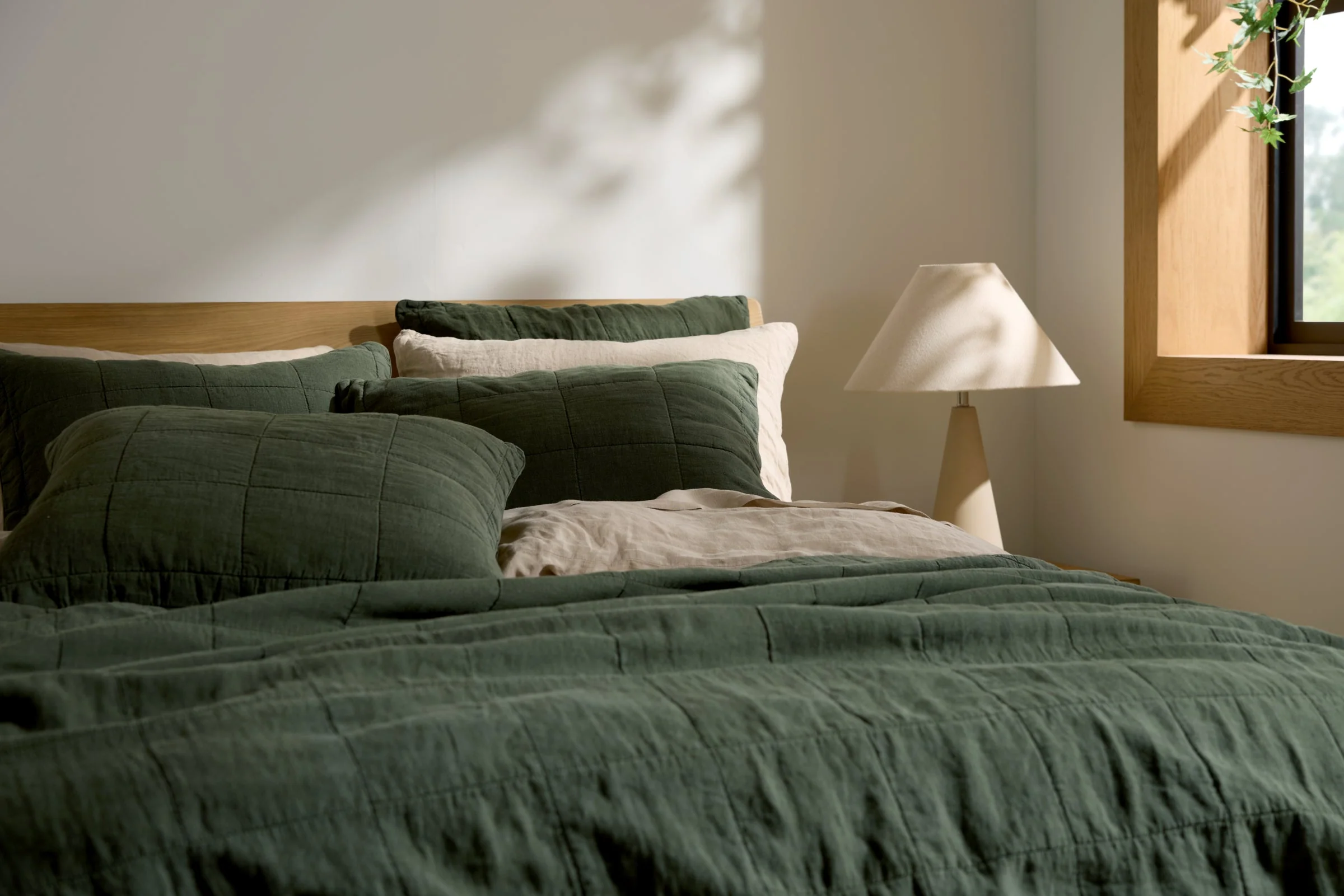 Linen Box Quilt (Evergreen) - Image 3