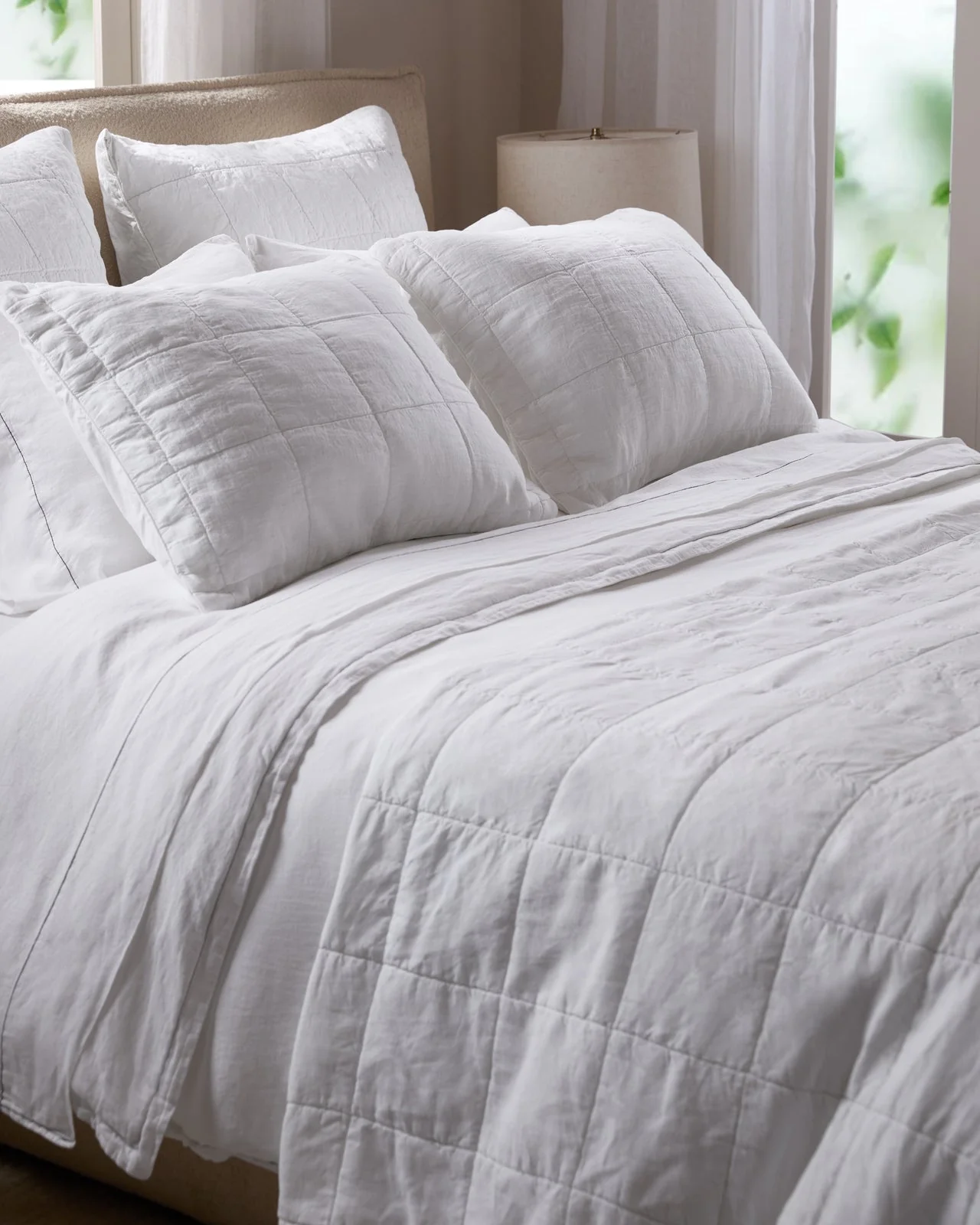 Linen Box Quilt (White) - Image 4