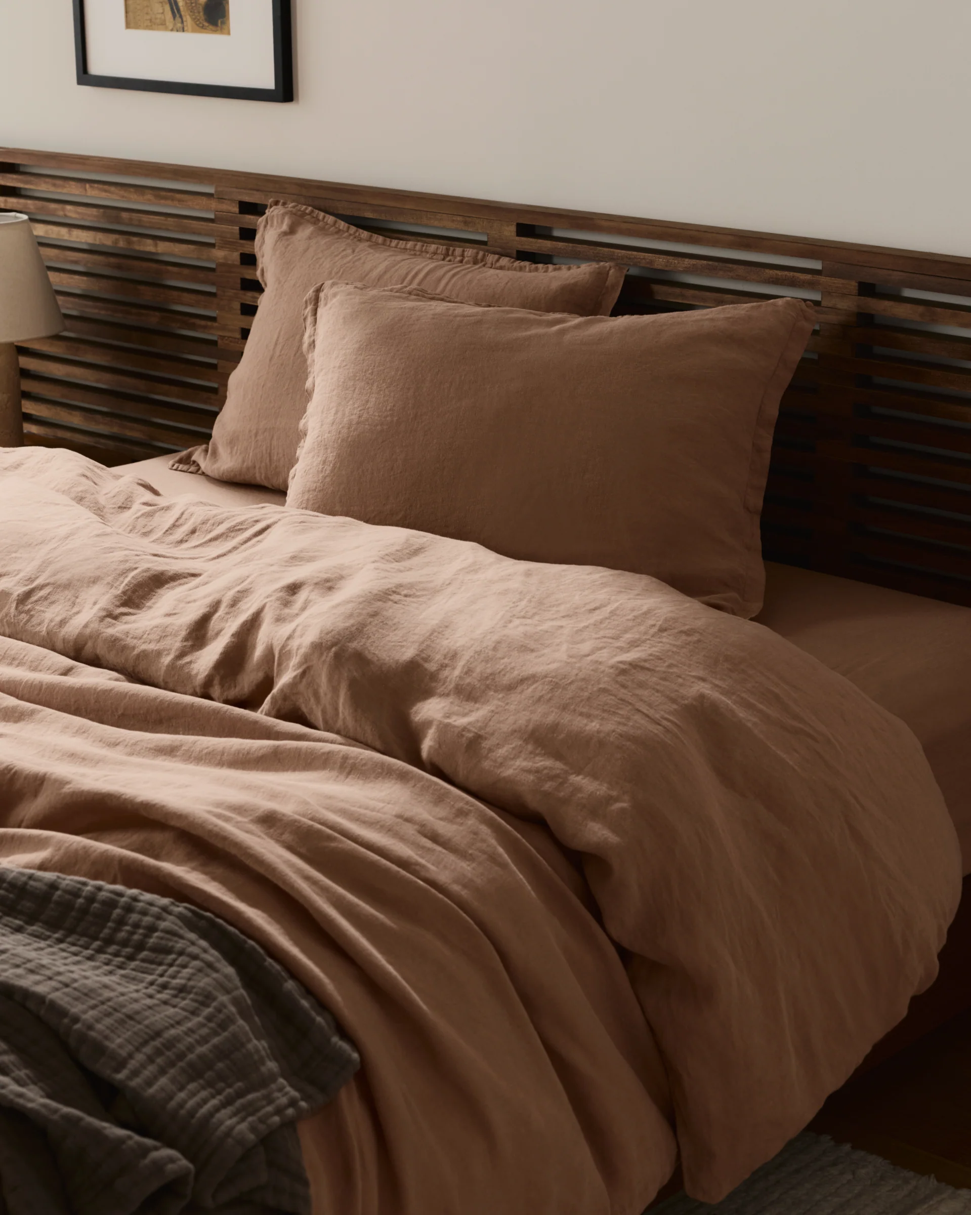 Linen Duvet Cover Set - Adobe F/Q - Image 2