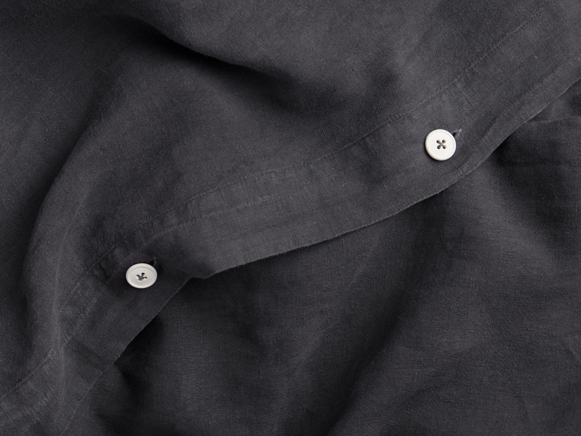 Linen Duvet Cover - FINAL SALE (Coal) - Image 3