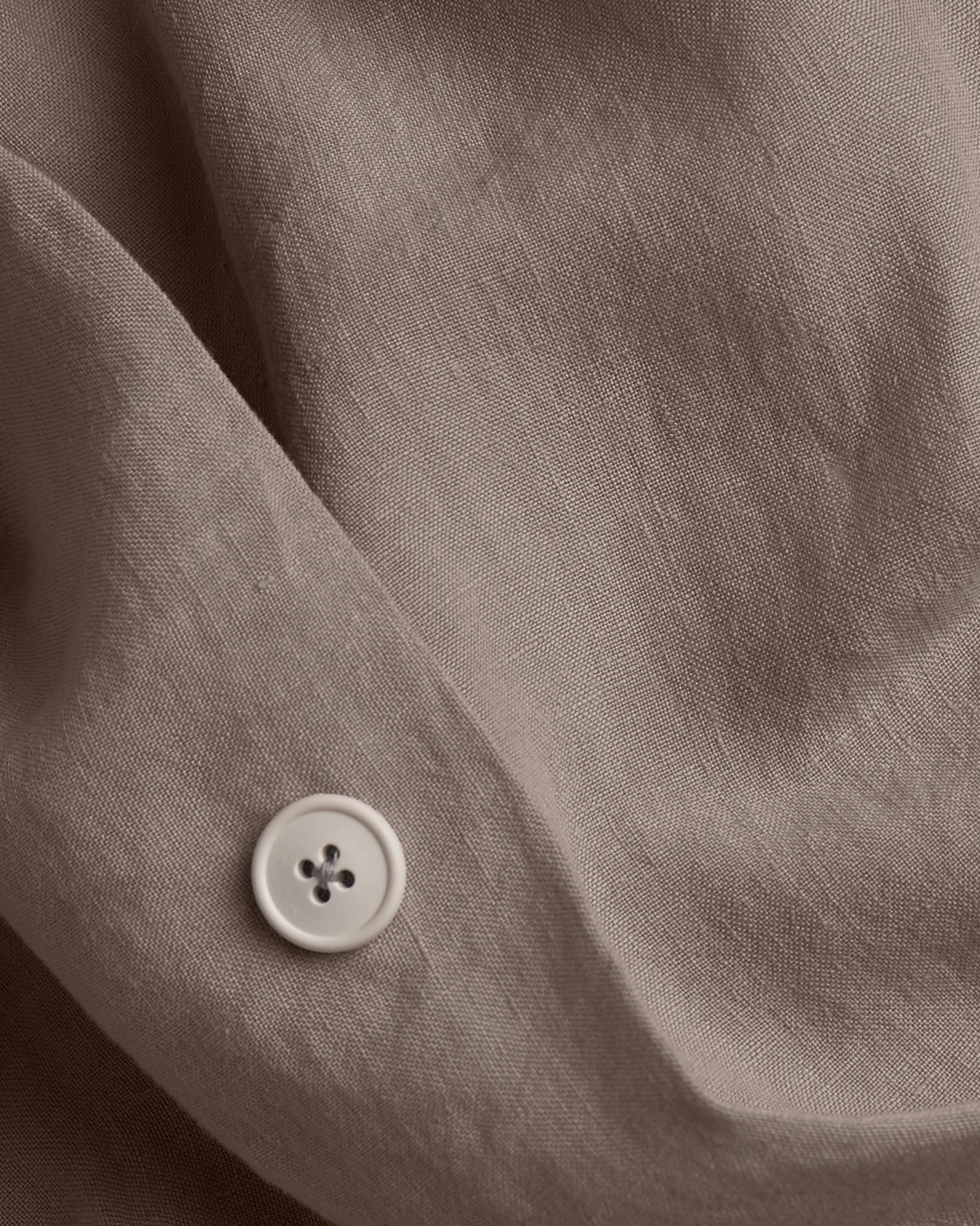 Linen Duvet Cover Set - Warm Grey F/Q - Image 3