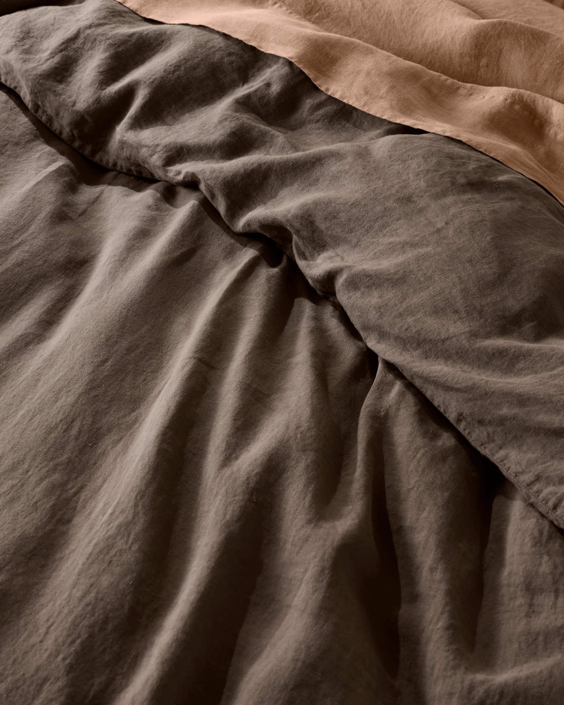 Linen Duvet Cover (Warm Grey) - Image 4
