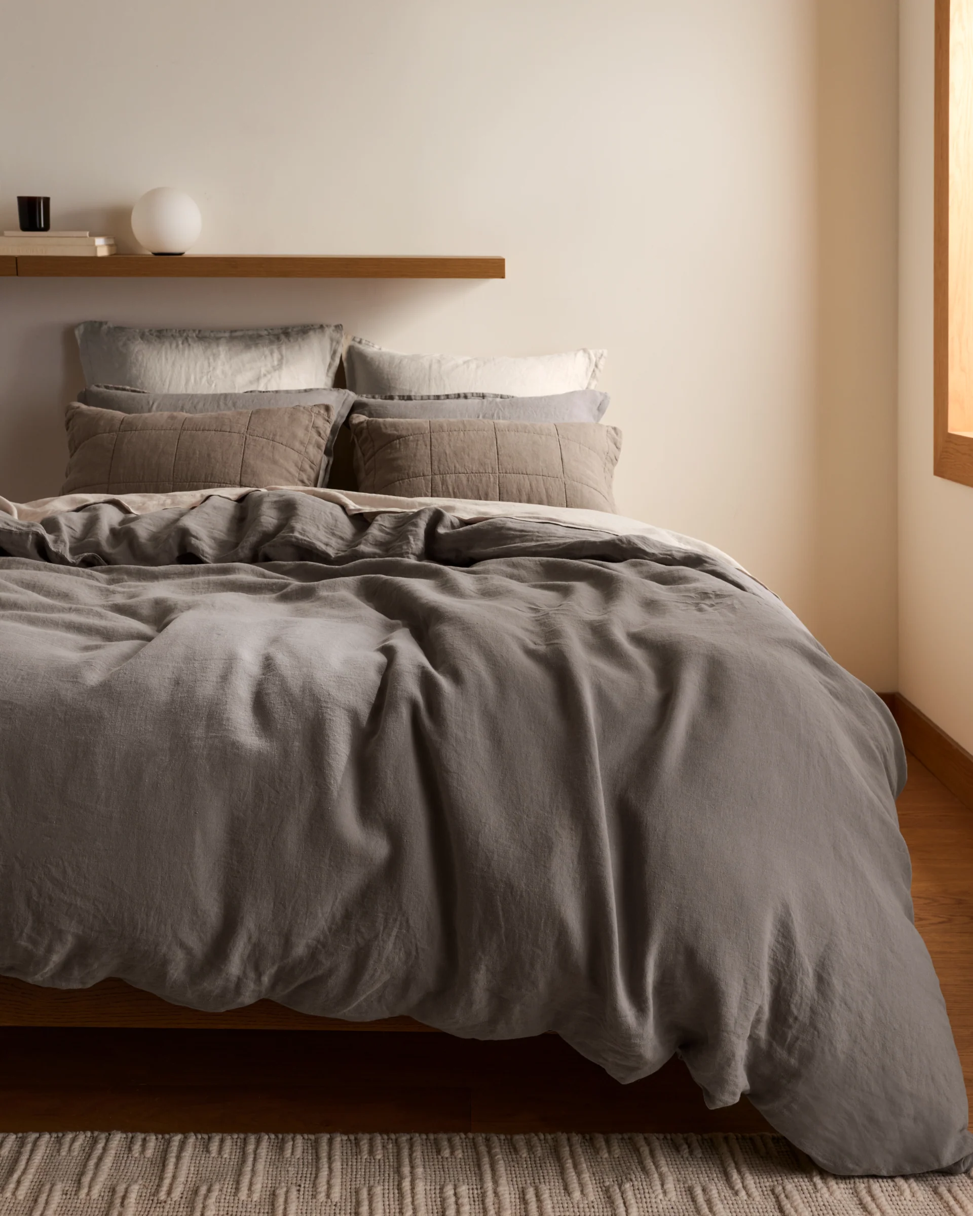 Linen Euro Sham (Dove) - Image 4