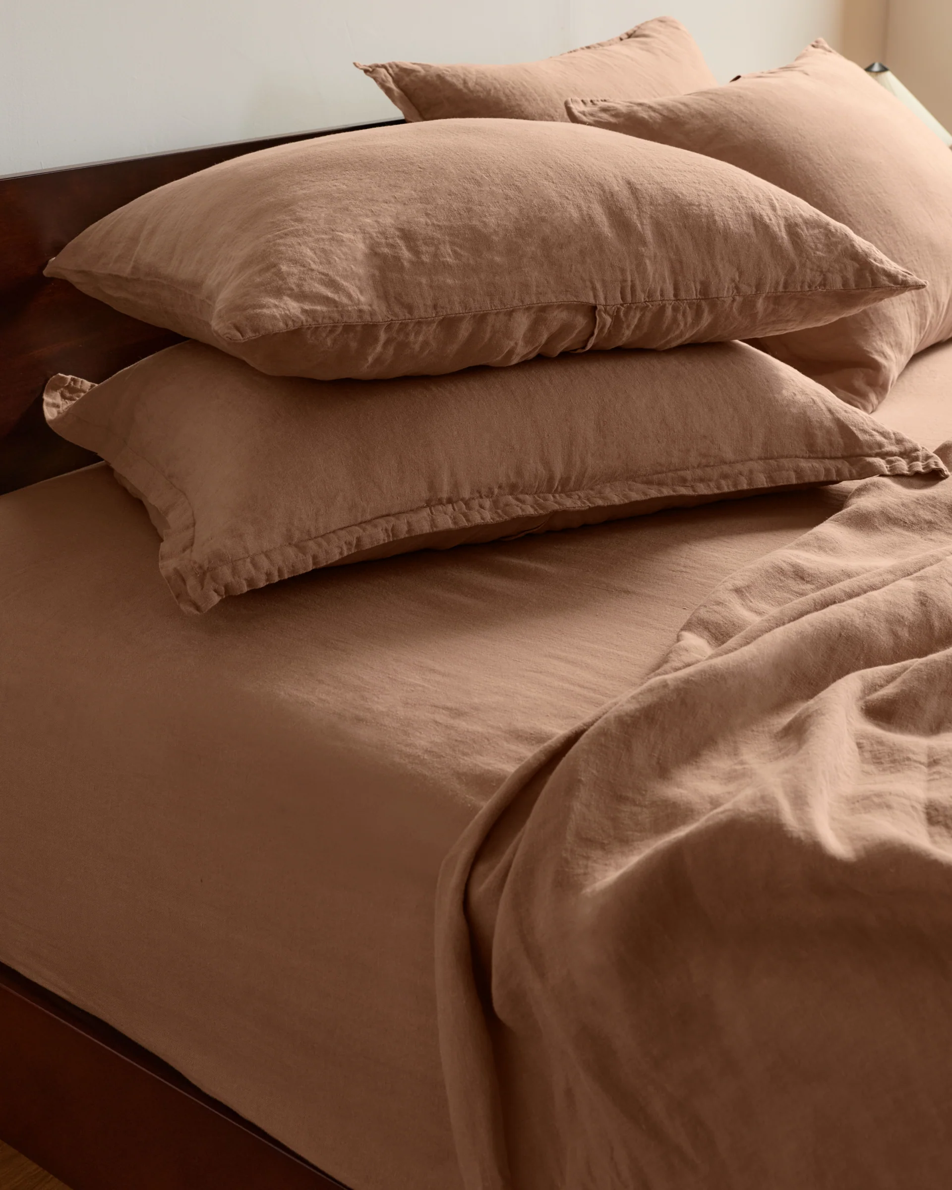 Linen Fitted Sheet (Adobe) - Image 2