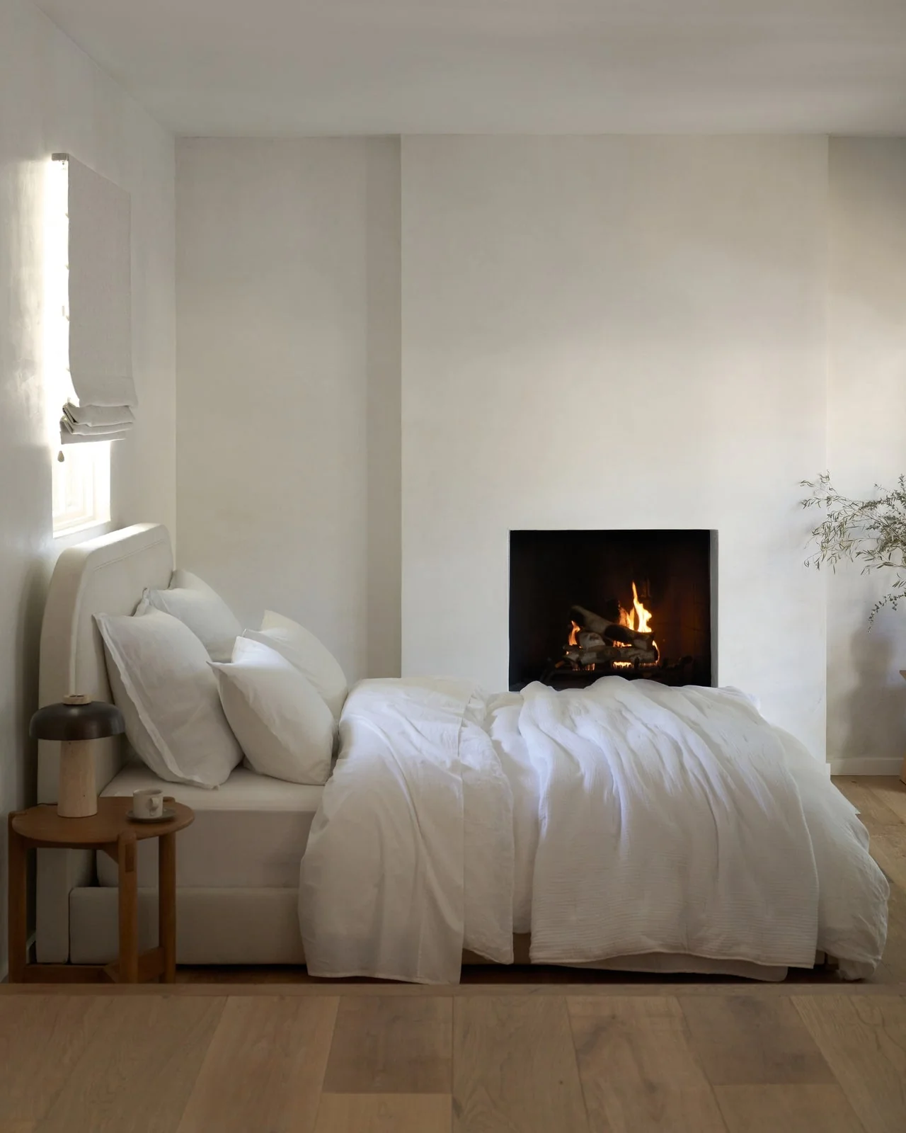 Linen Fitted Sheet (White) - Image 2