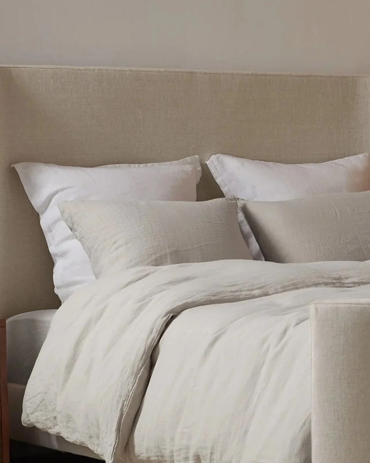 Linen Pillowcase Set (Bone) - Image 4