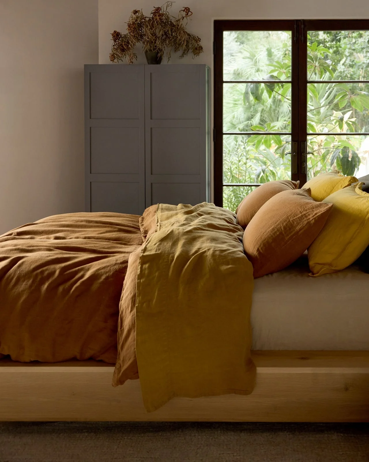 Linen Pillowcase Set (Tobacco) - Image 4