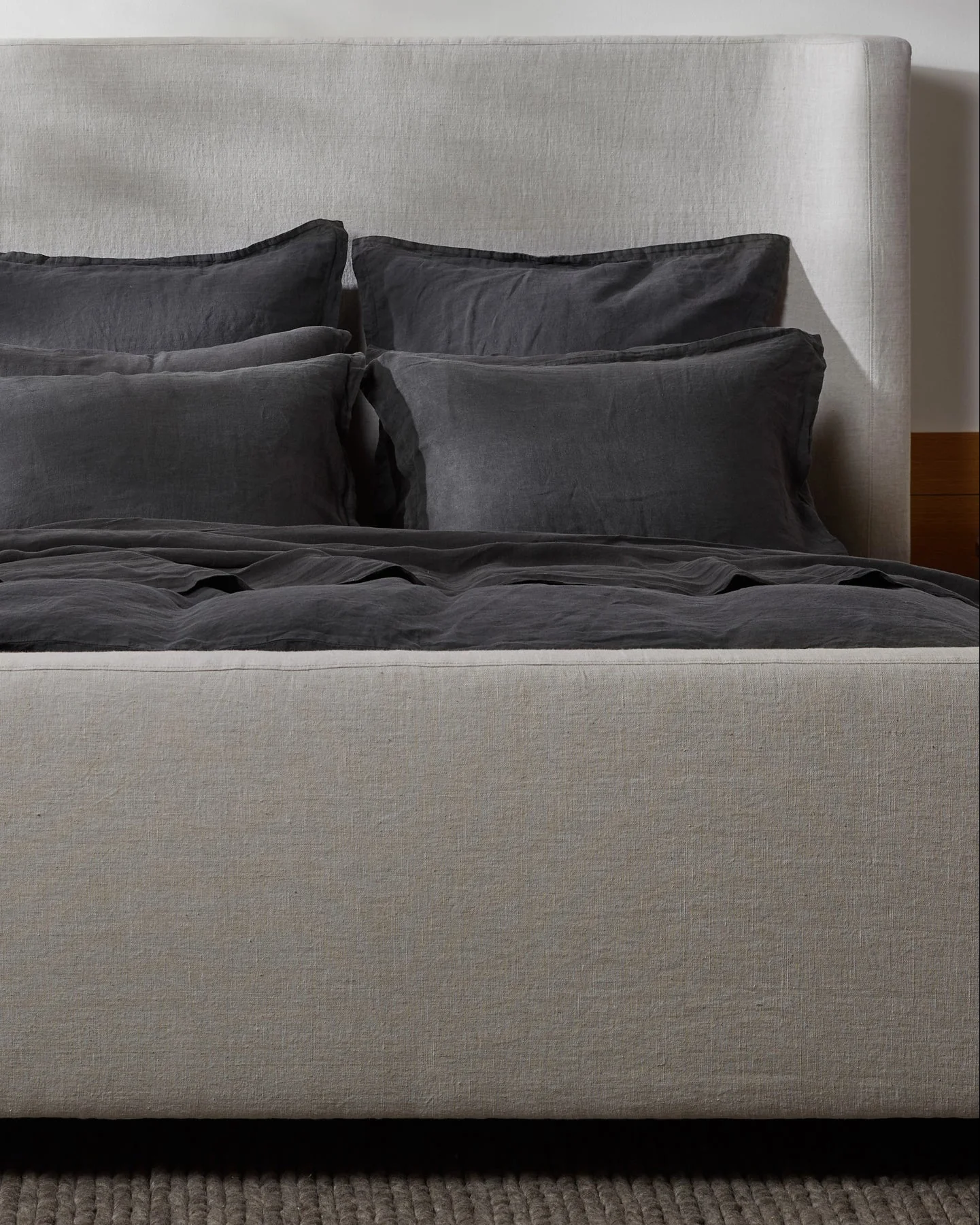Linen Sham Set - FINAL SALE (Coal) - Image 2