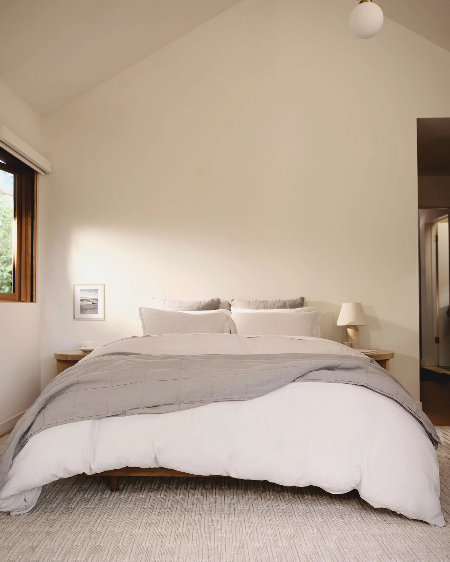 Linen Sham Set (Dove) - Image 2