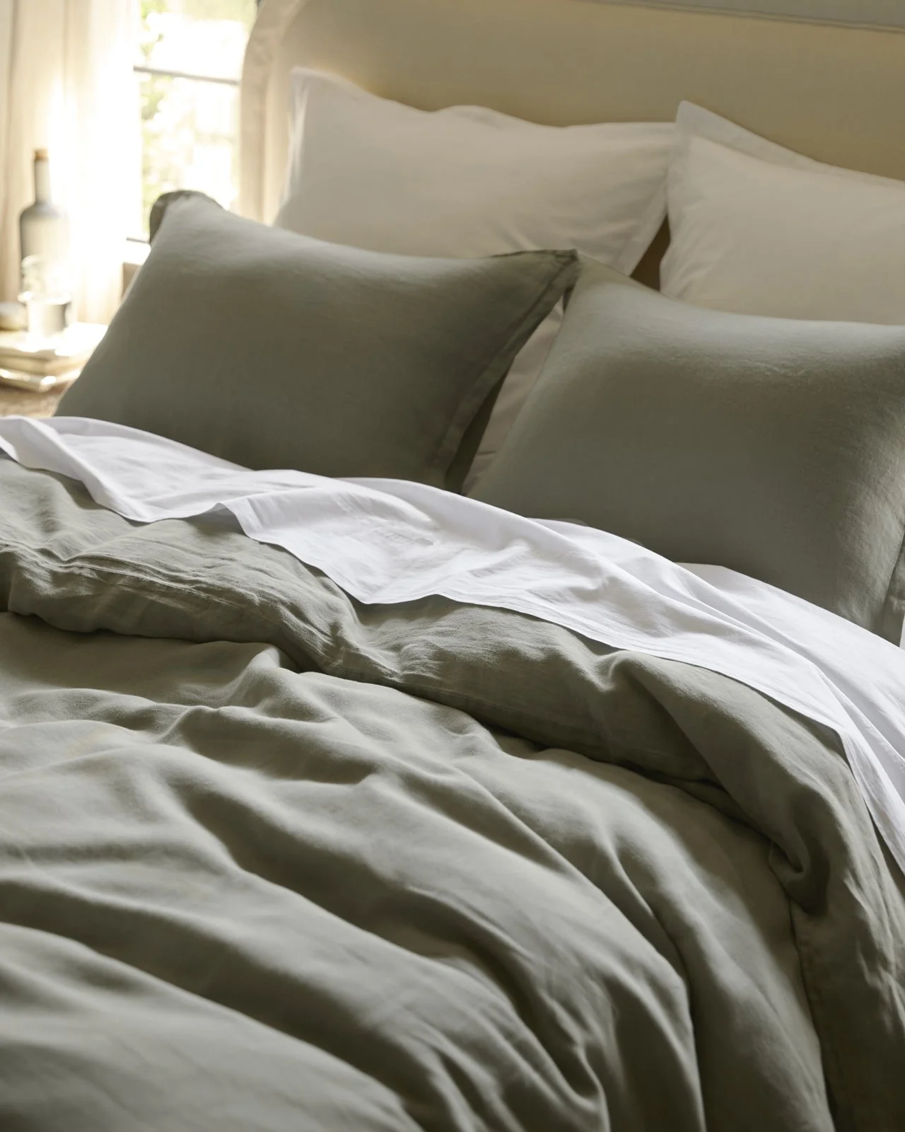 Linen Sham Set (Moss) - Image 4