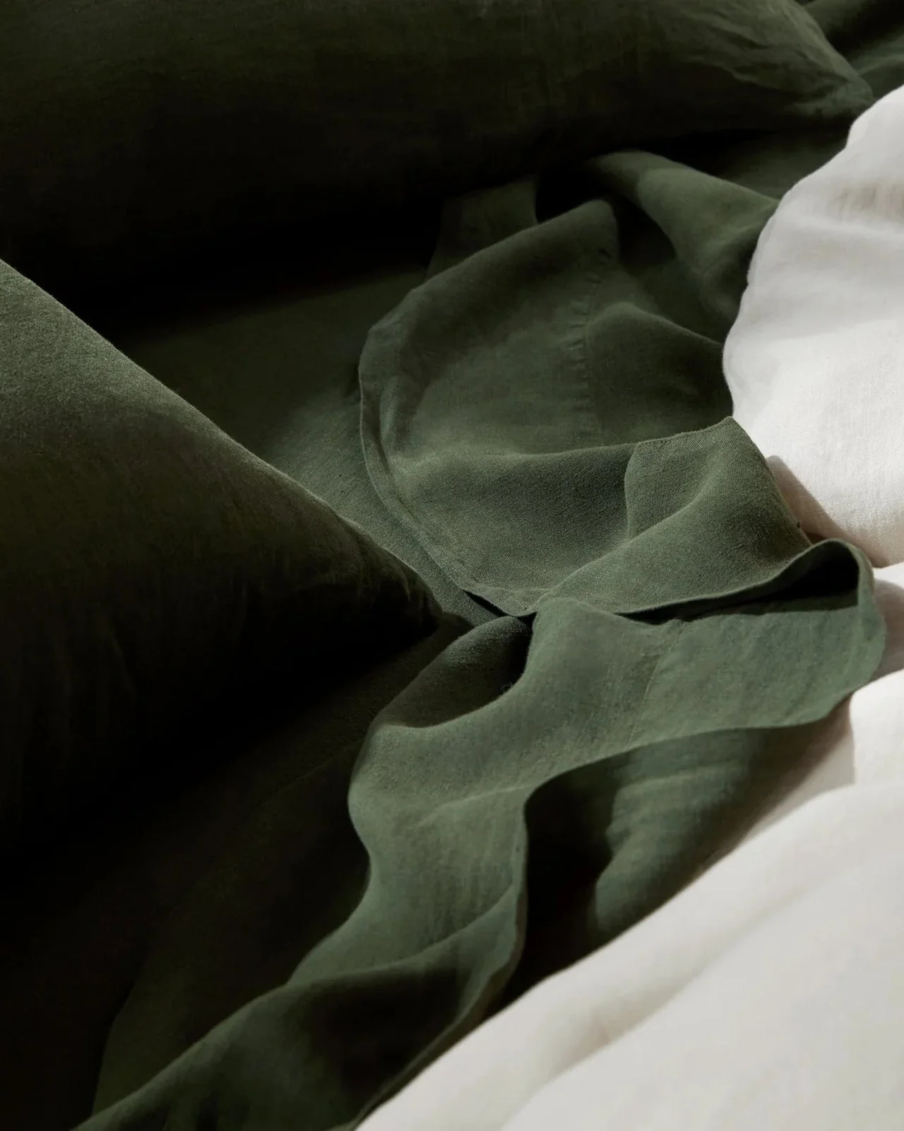 Linen Sheet Set - Evergreen K/CK - Image 4