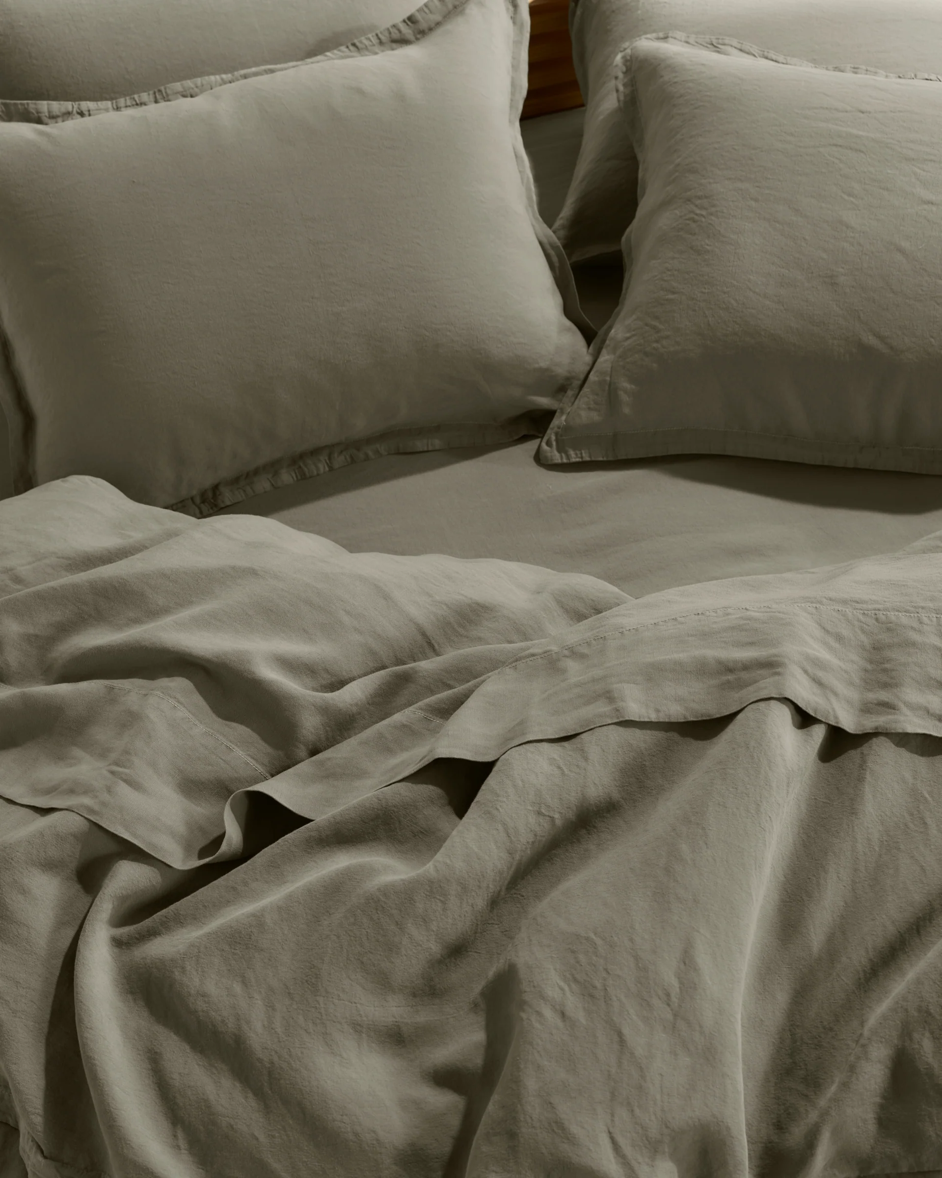 Linen Tencel Sham Set (Moss) - Image 4