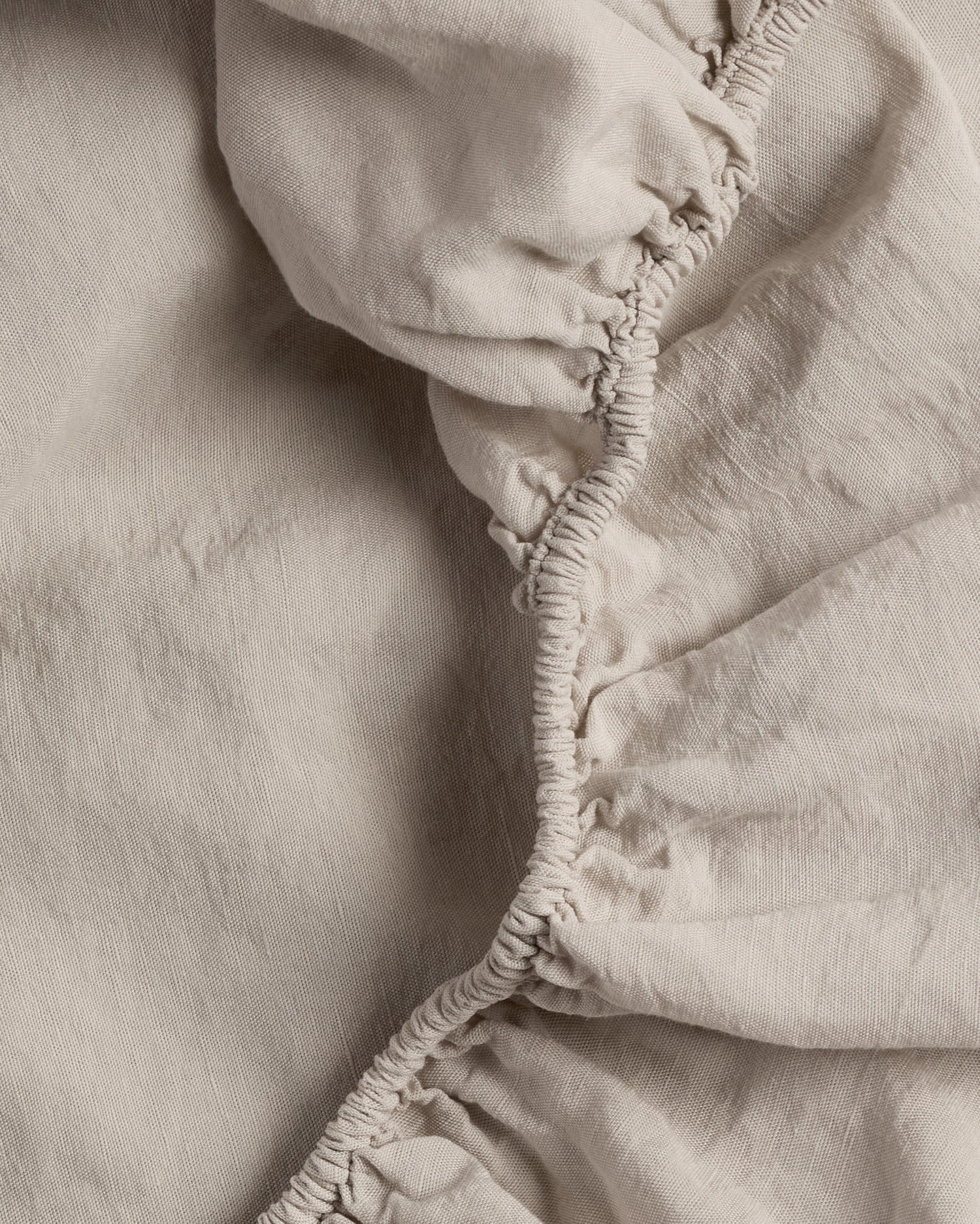 Linen Tencel Fitted Sheet (Bone) - Image 3