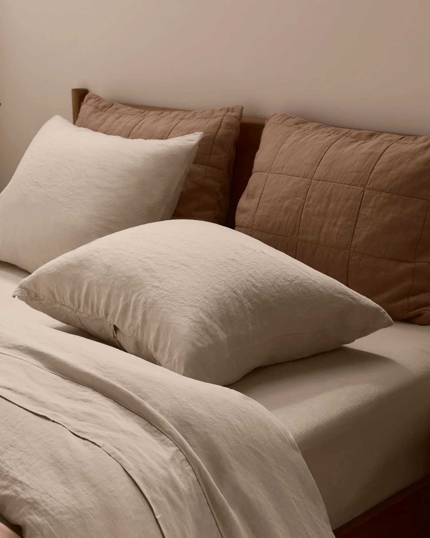 Linen Tencel Pillowcase Set (Bone) - Image 2