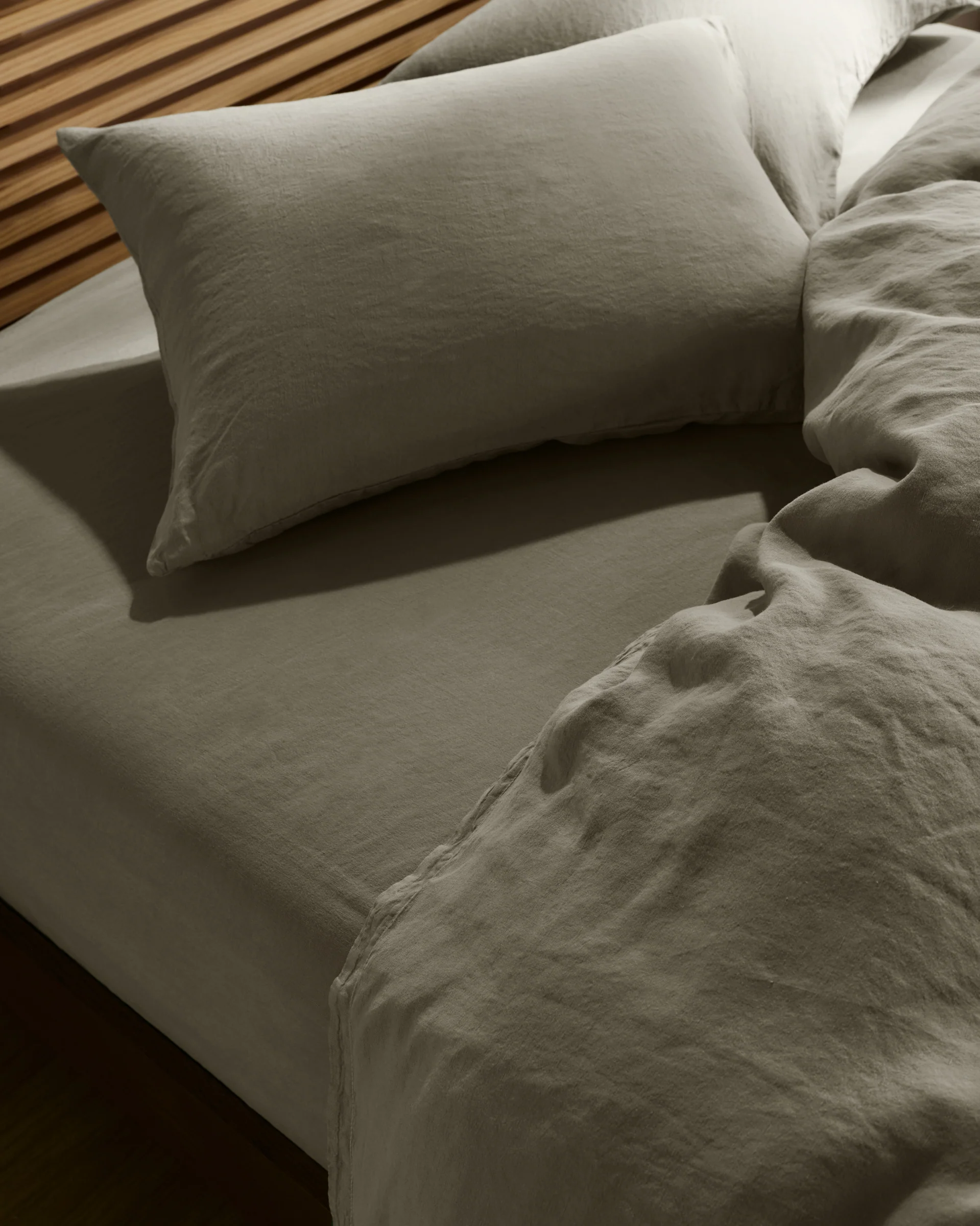 Linen Tencel Pillowcase Set (Moss) - Image 2