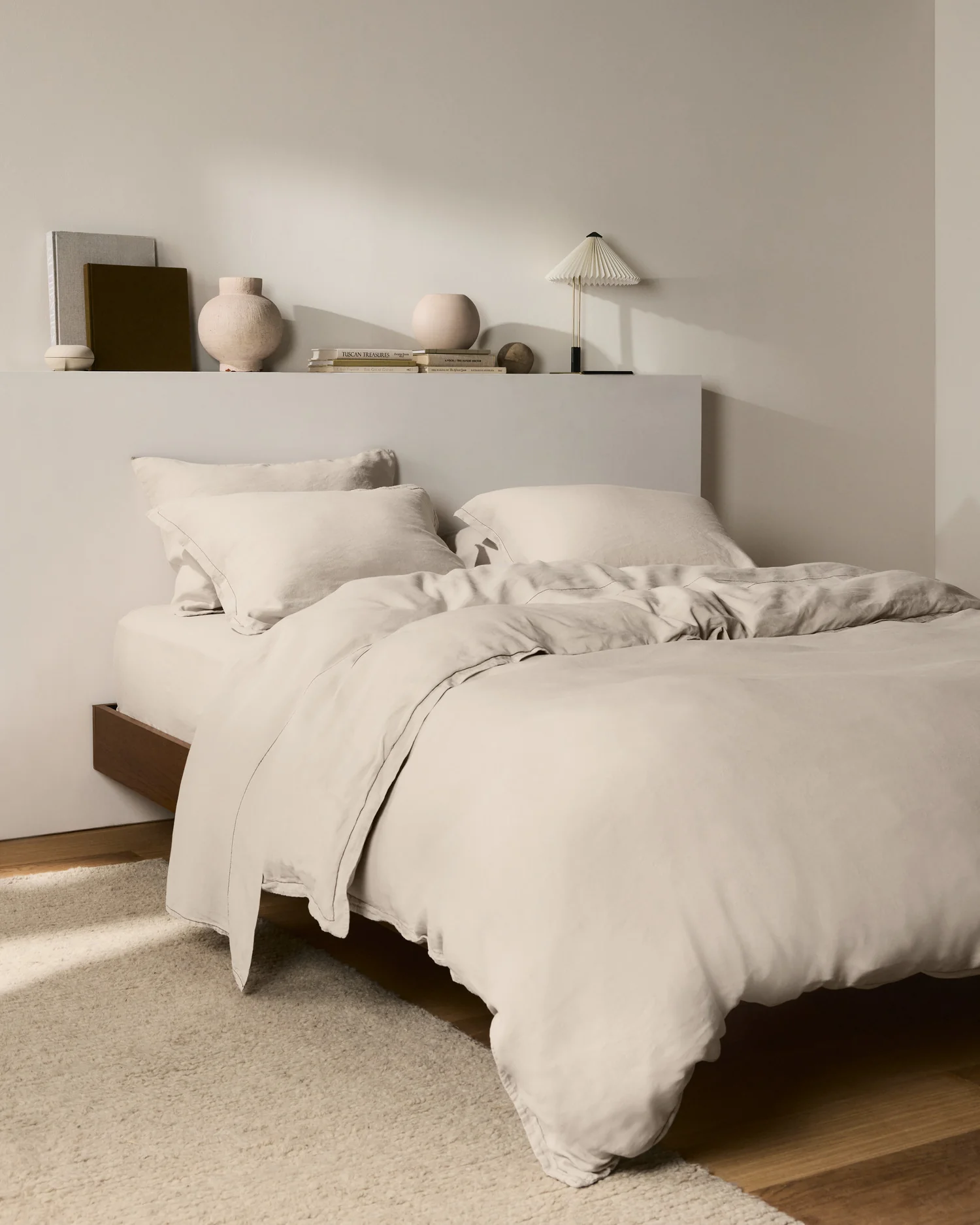 Linen Tencel Sheet Set - Bone F/Q - Image 4