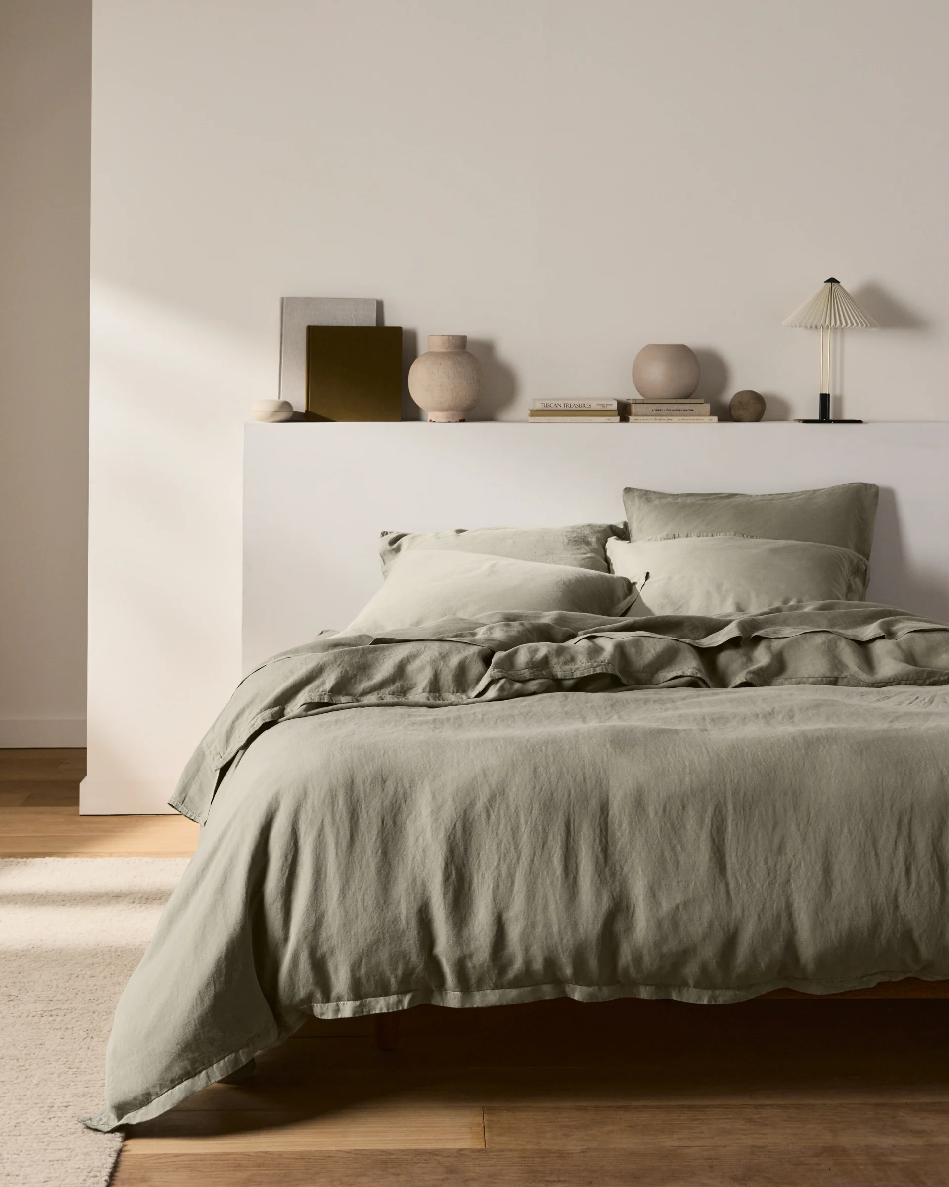 Linen Tencel Pillowcase Set (Moss) - Image 5