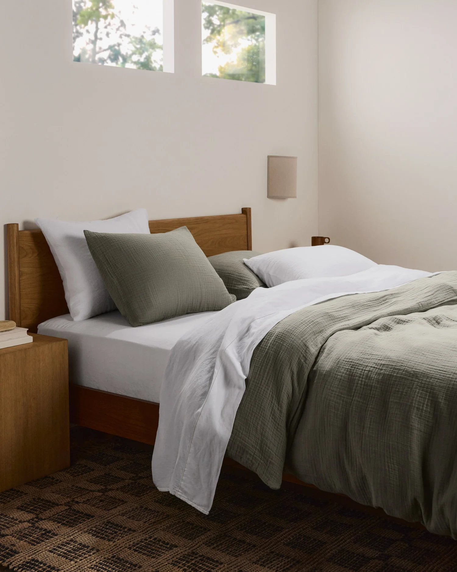 Linen Tencel Top Sheet (White) - Image 4