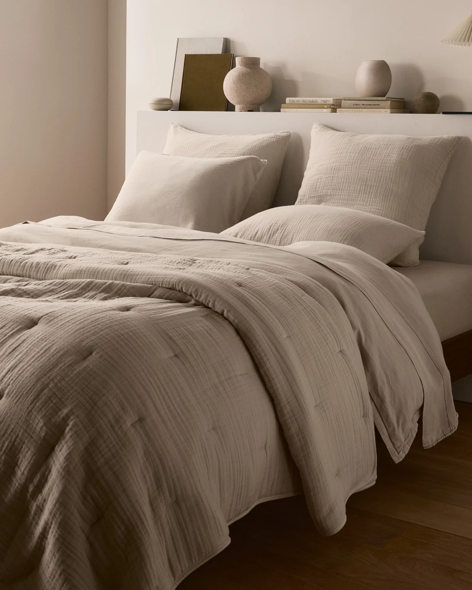 Linen Tencel Fitted Sheet (Bone) - Image 4