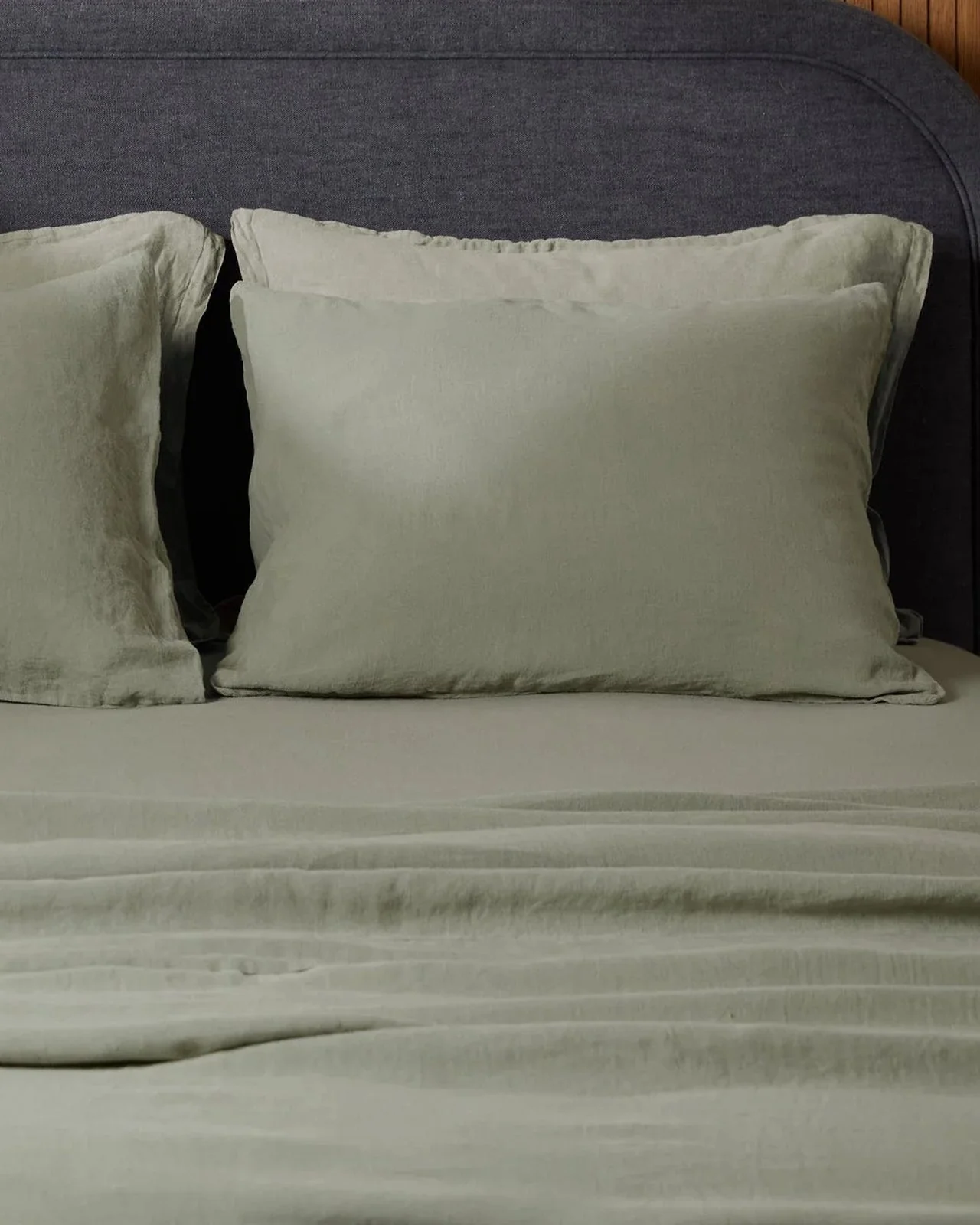 Linen Top Sheet - Moss - Image 4