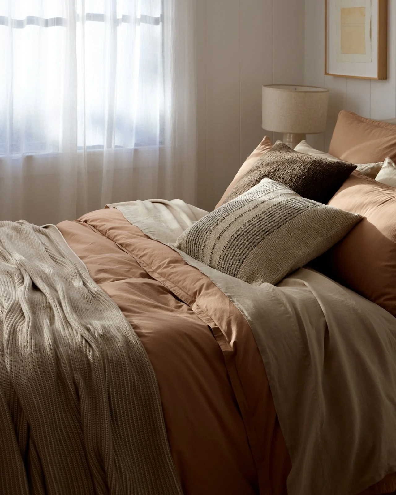 Linen Top Sheet - Toast - Image 5
