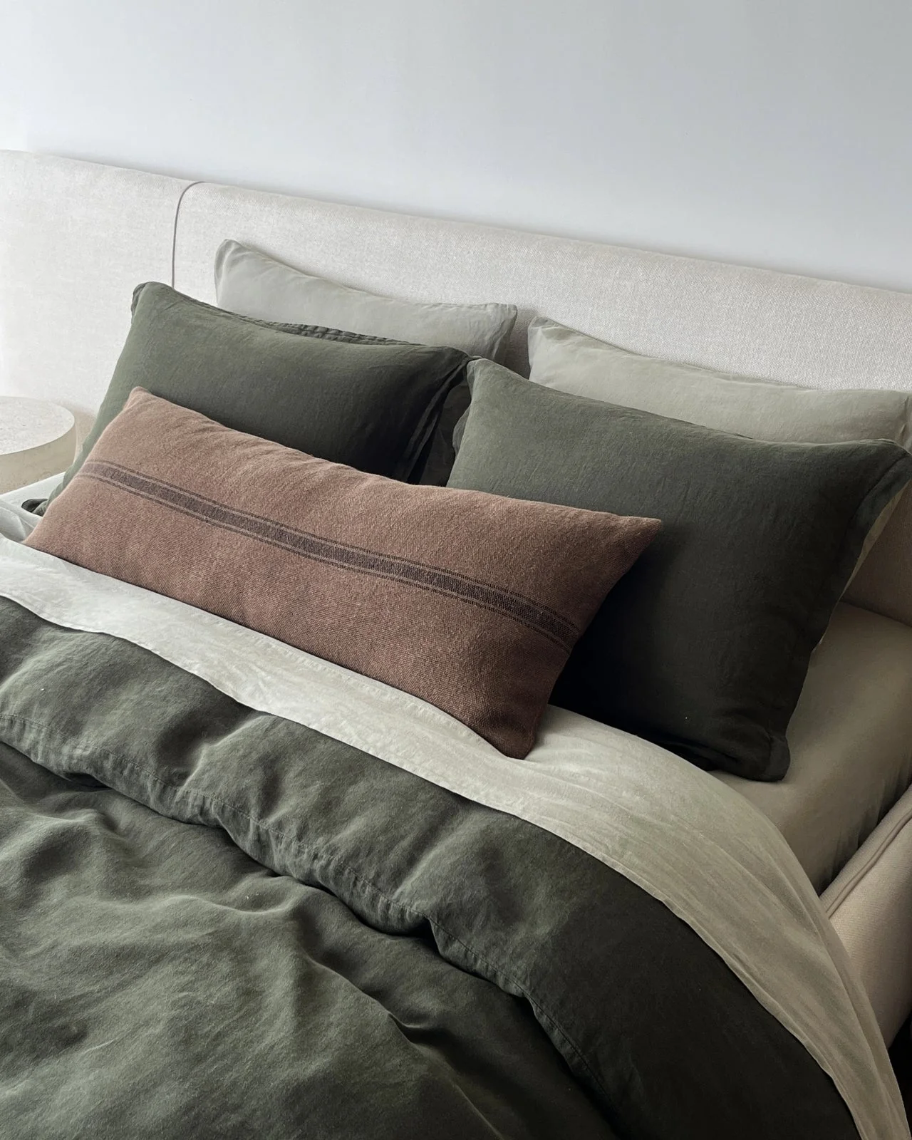 Linen Venice Set - Evergreen F/Q - Image 2