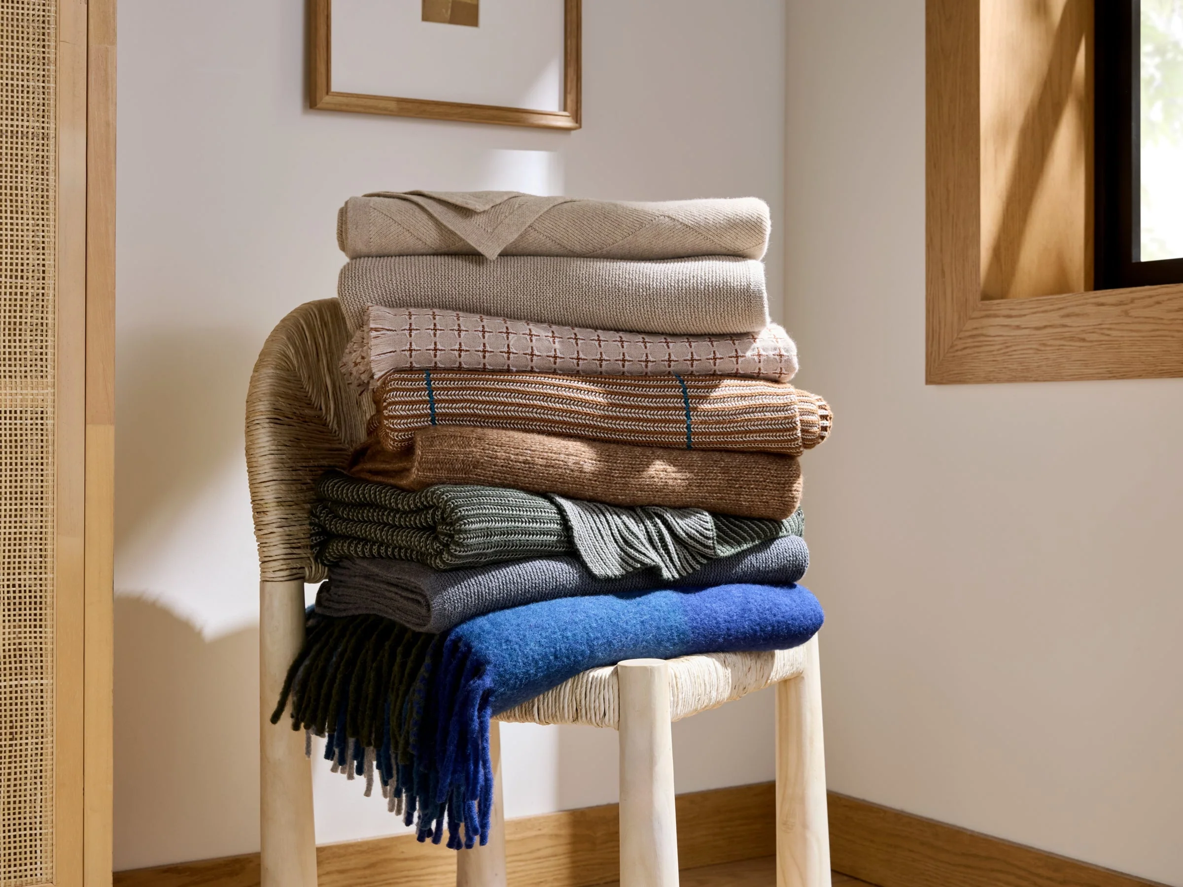 Natural Alpaca Throw (Tobacco) - Image 4