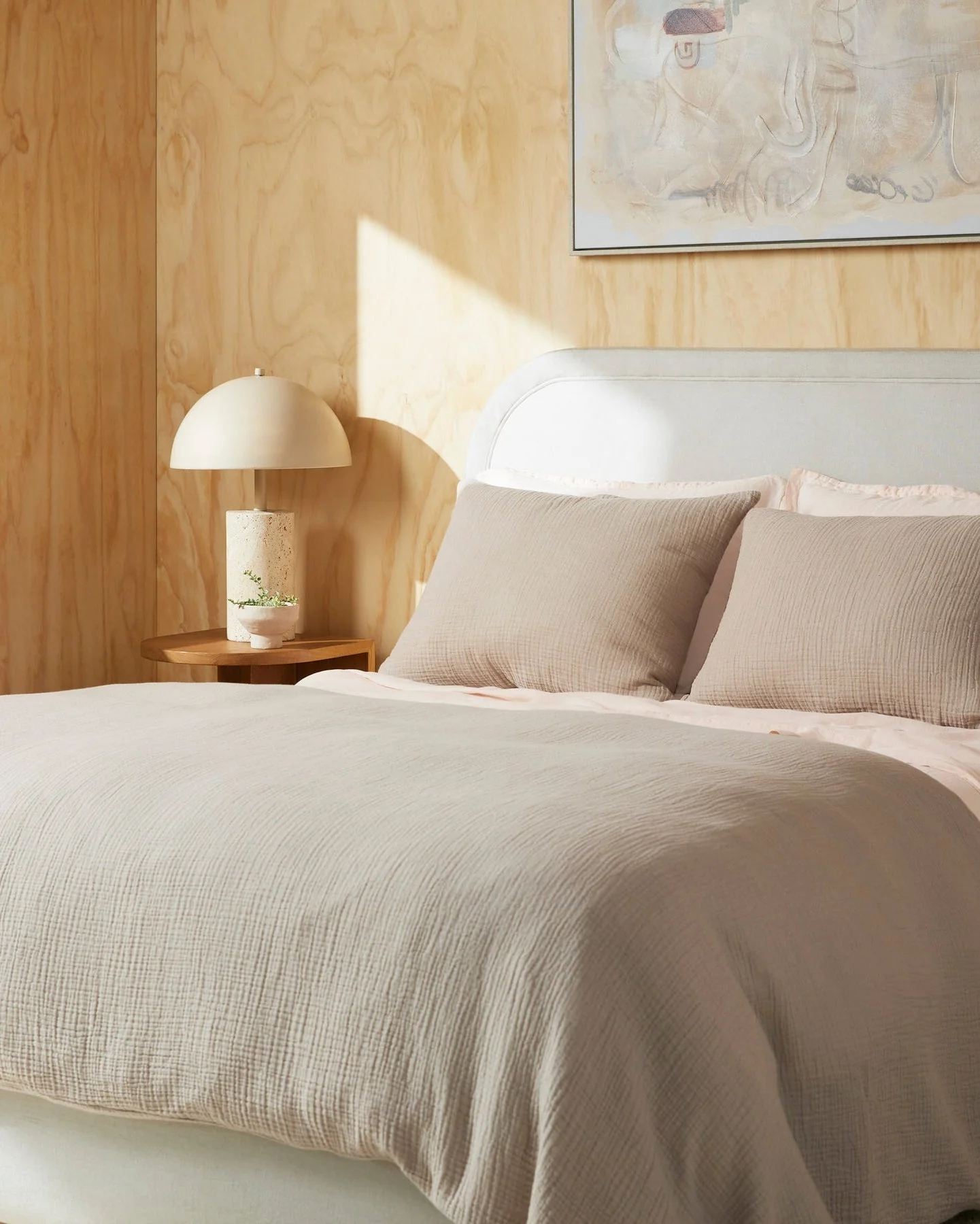 Organic Cloud Cotton Duvet Cover Set - FINAL SALE (Natural) - Image 2