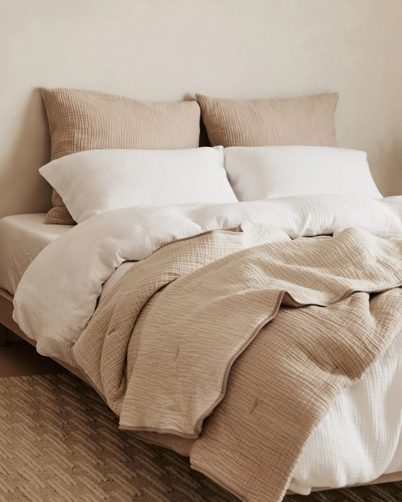 Organic Cloud Cotton Duvet Cover Set - FINAL SALE (White) - Image 4