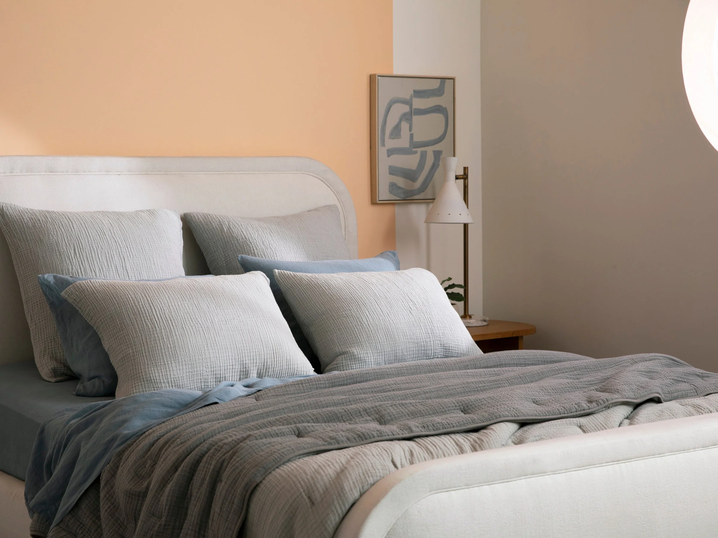 Organic Cloud Cotton Euro Sham - FINAL SALE (Smoke) - Image 3