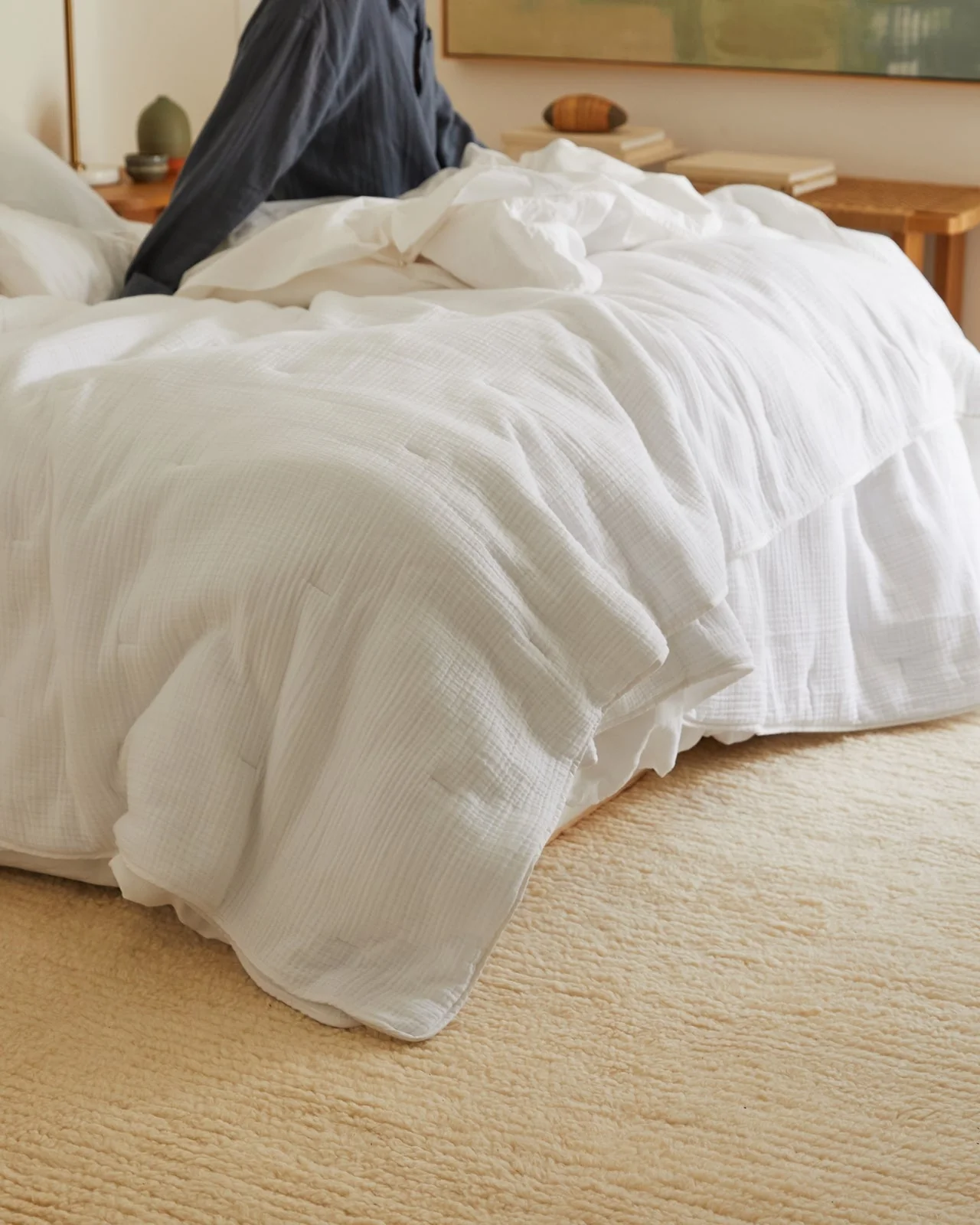 Organic Cloud Cotton Quilt (White) - Image 4