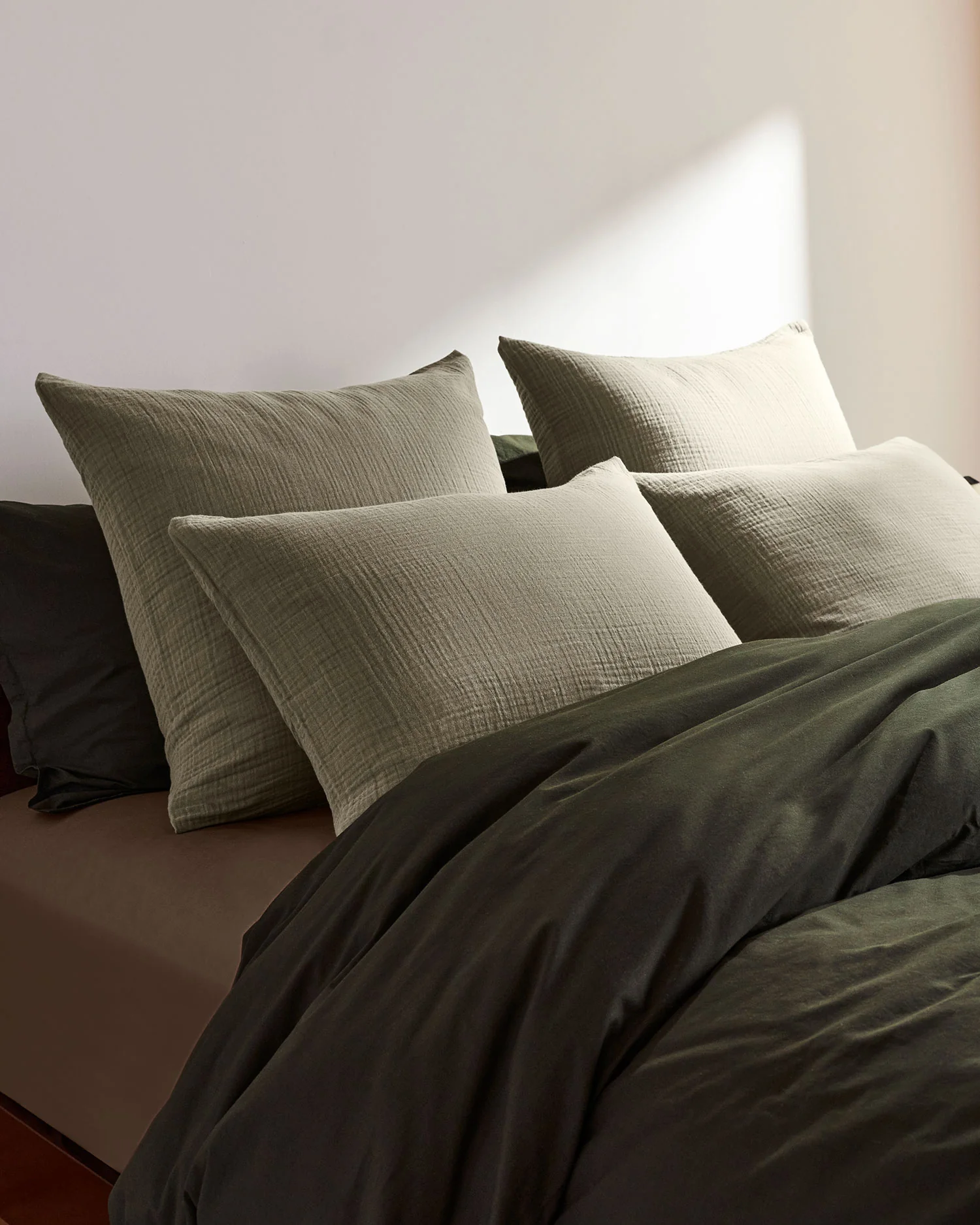 Organic Cloud Cotton Sham Set (Moss) - Image 5