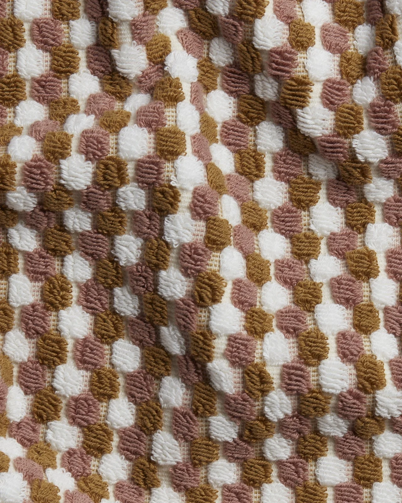 Organic Cotton Mosaic Towels (Ochre and Clay) - Image 3
