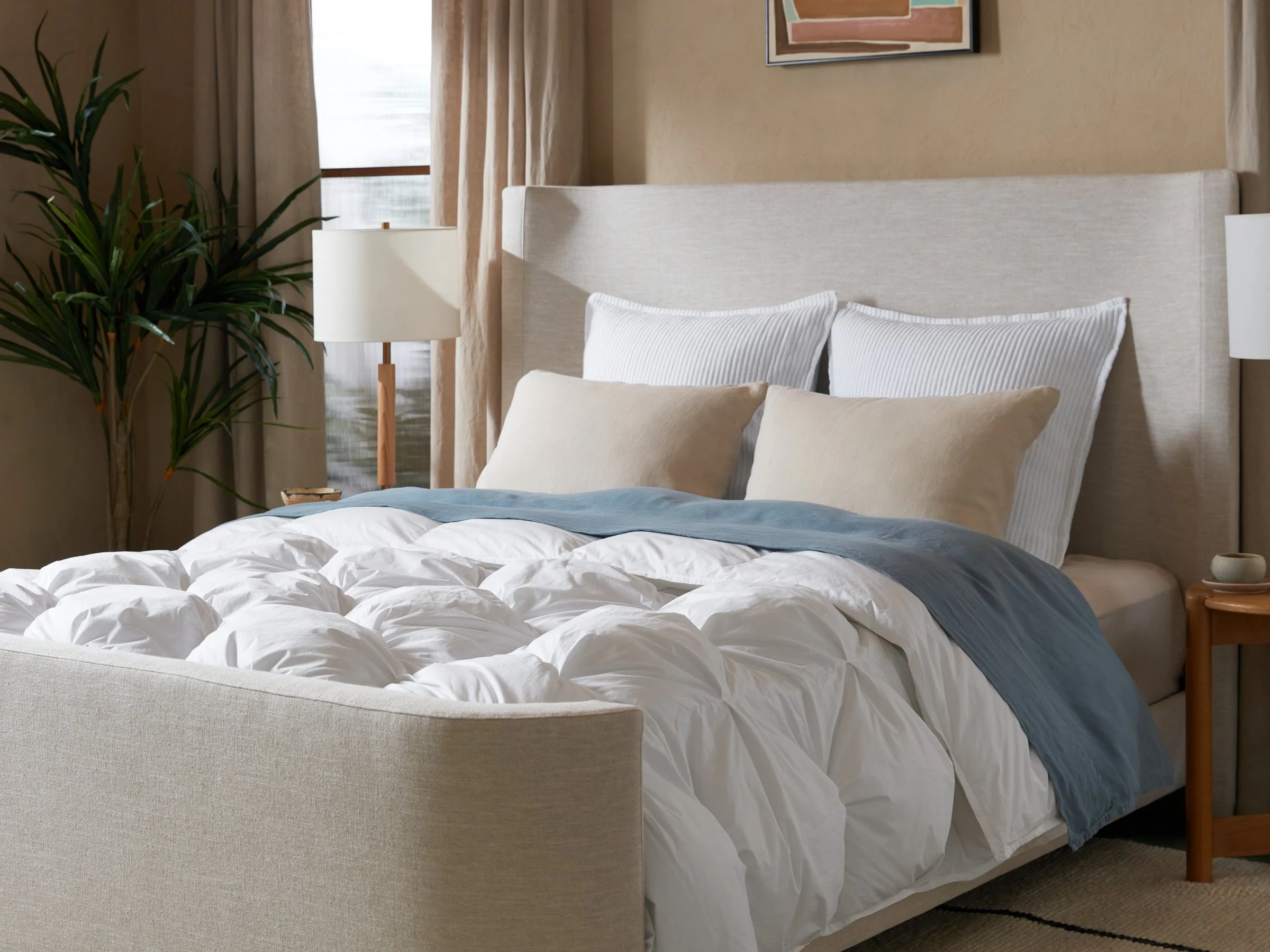 Organic Cotton Puff Comforter (White) - Image 2