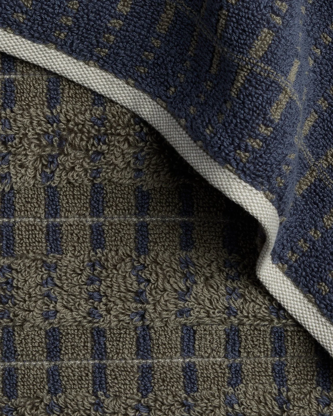 Organic Ladder Stripe Towels - FINAL SALE (Moss and Dusk) - Image 3