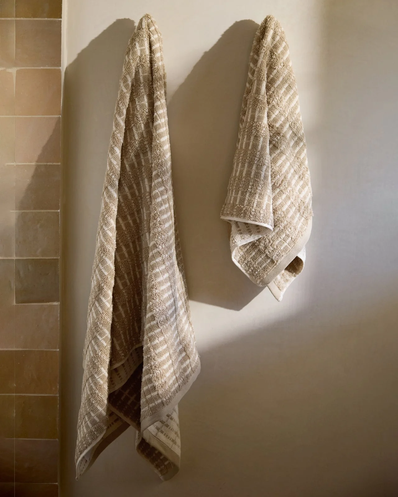 Organic Ladder Stripe Towels - FINAL SALE (Toast and Natural) - Image 4