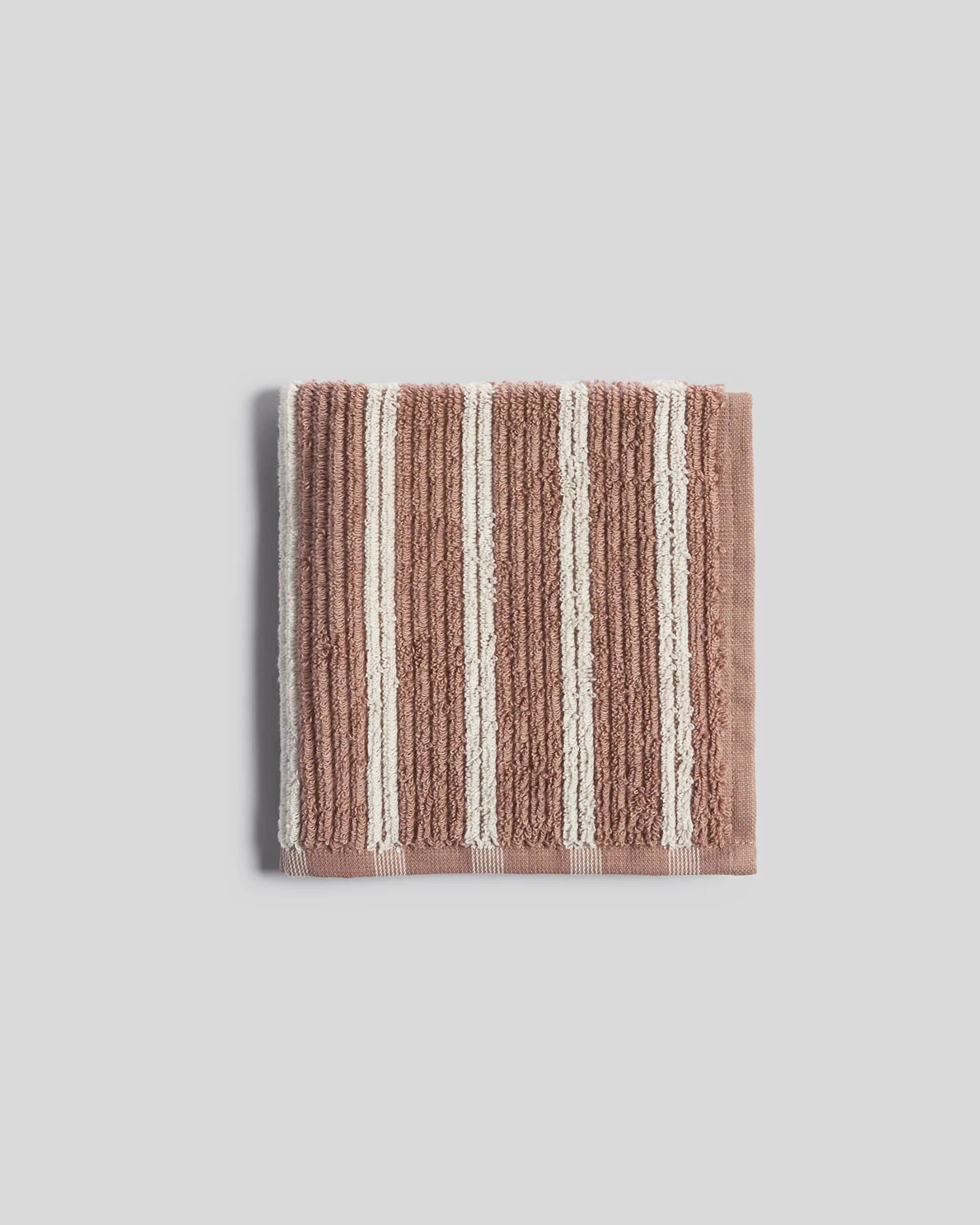 Organic Resort Stripe Towels (Adobe with Butter) - Image 5